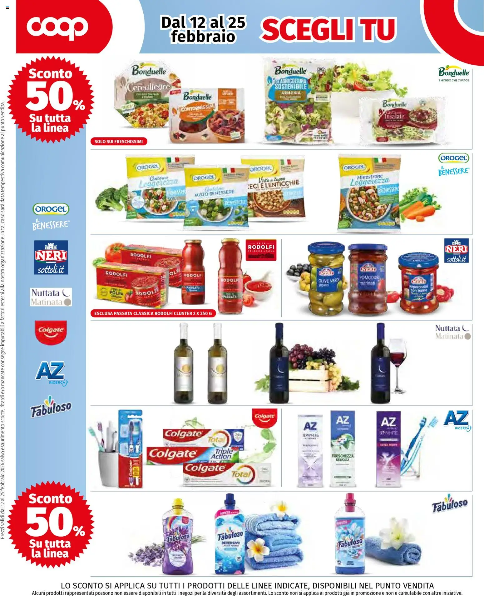Volantino COOP del 12.02.2026 | Pagina: 2 | Prodotti: Minestrone, Lenticchie, Olive, Data