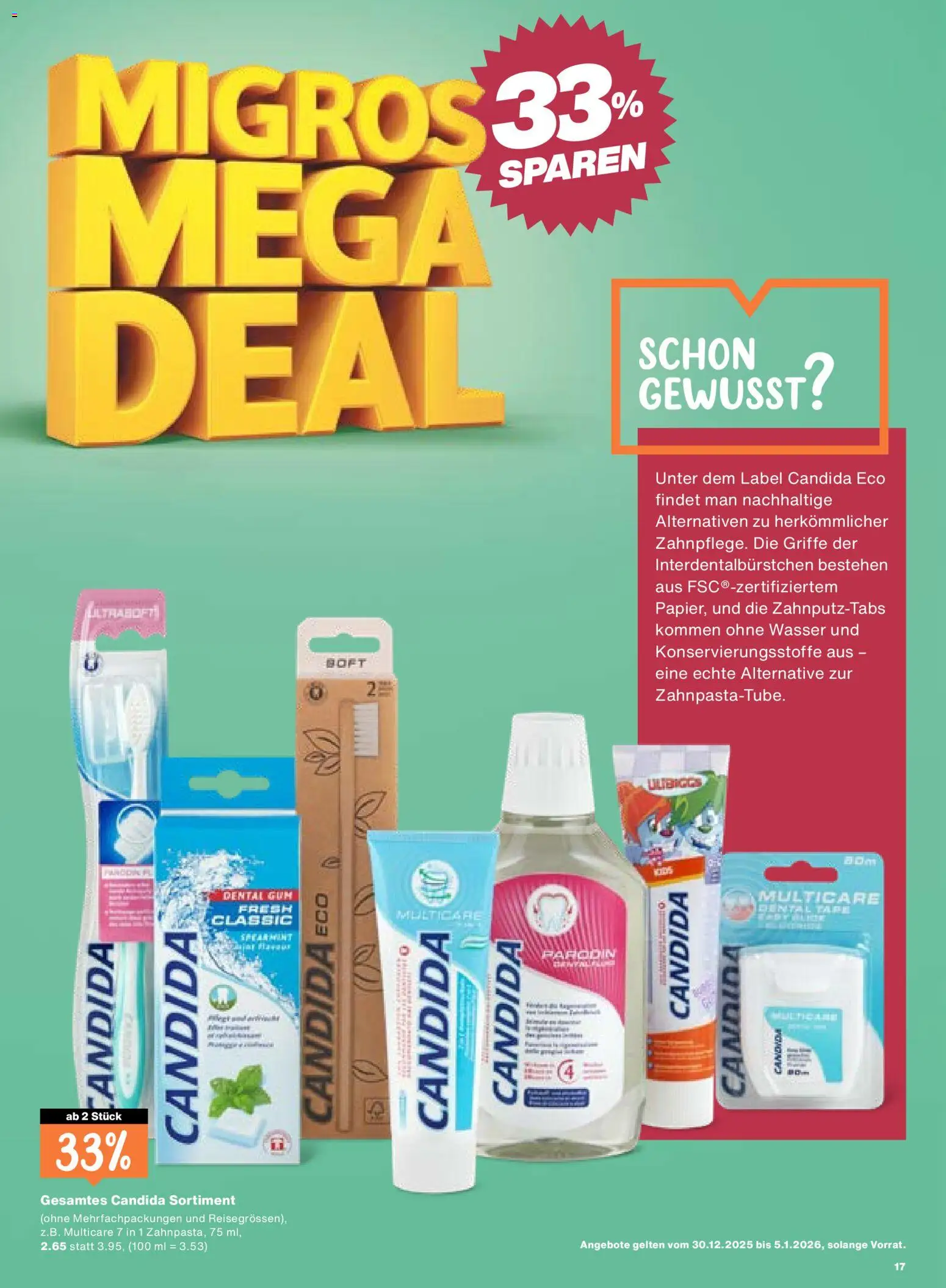 Migros Aktionen – gültig ab 30.12.2025 | Seite: 17 | Produkte: Wasser