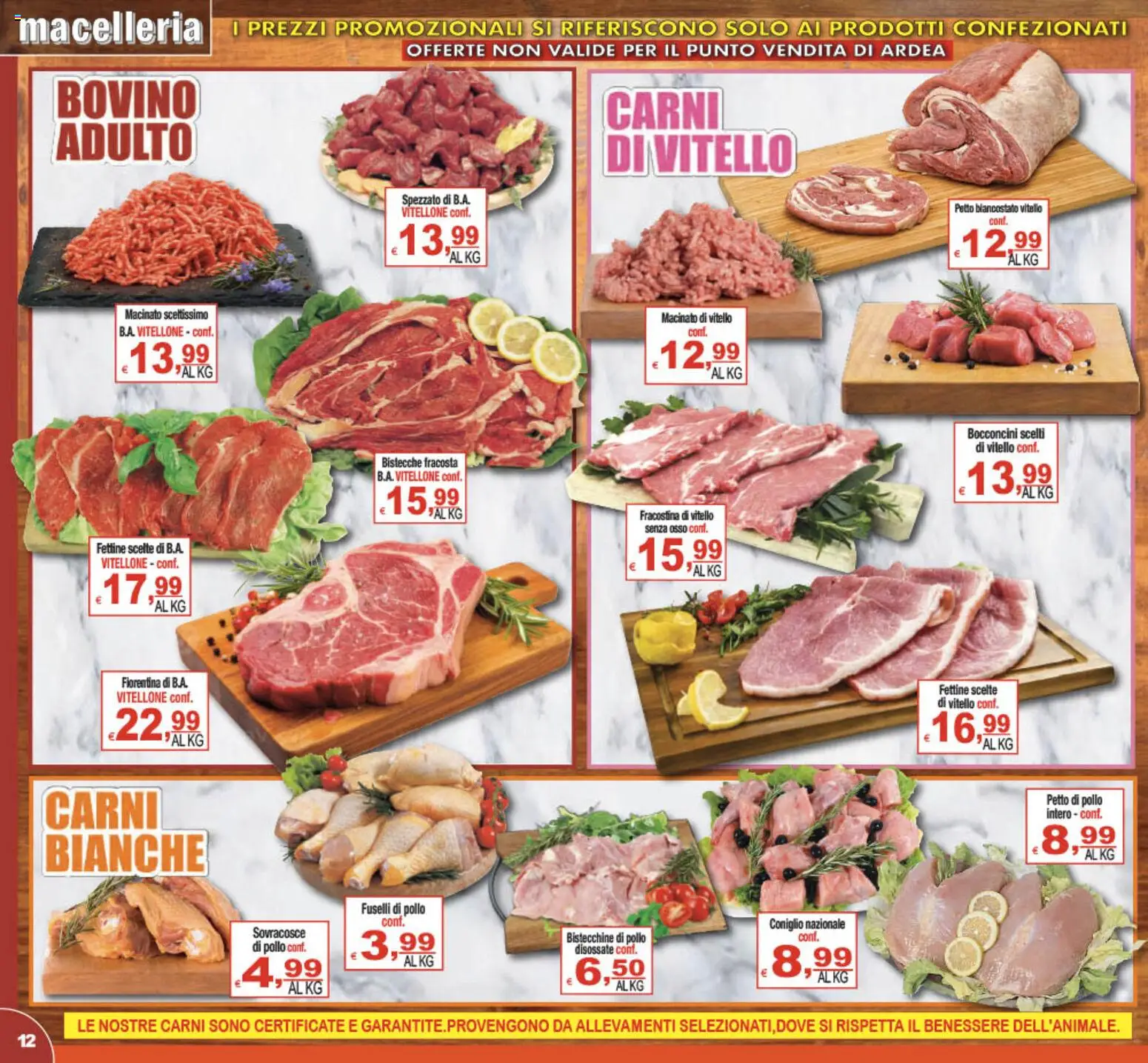 Volantino CTS del 17.04.2026 | Pagina: 12 | Prodotti: Petto di Pollo, Pollo, Vitello, Macinato