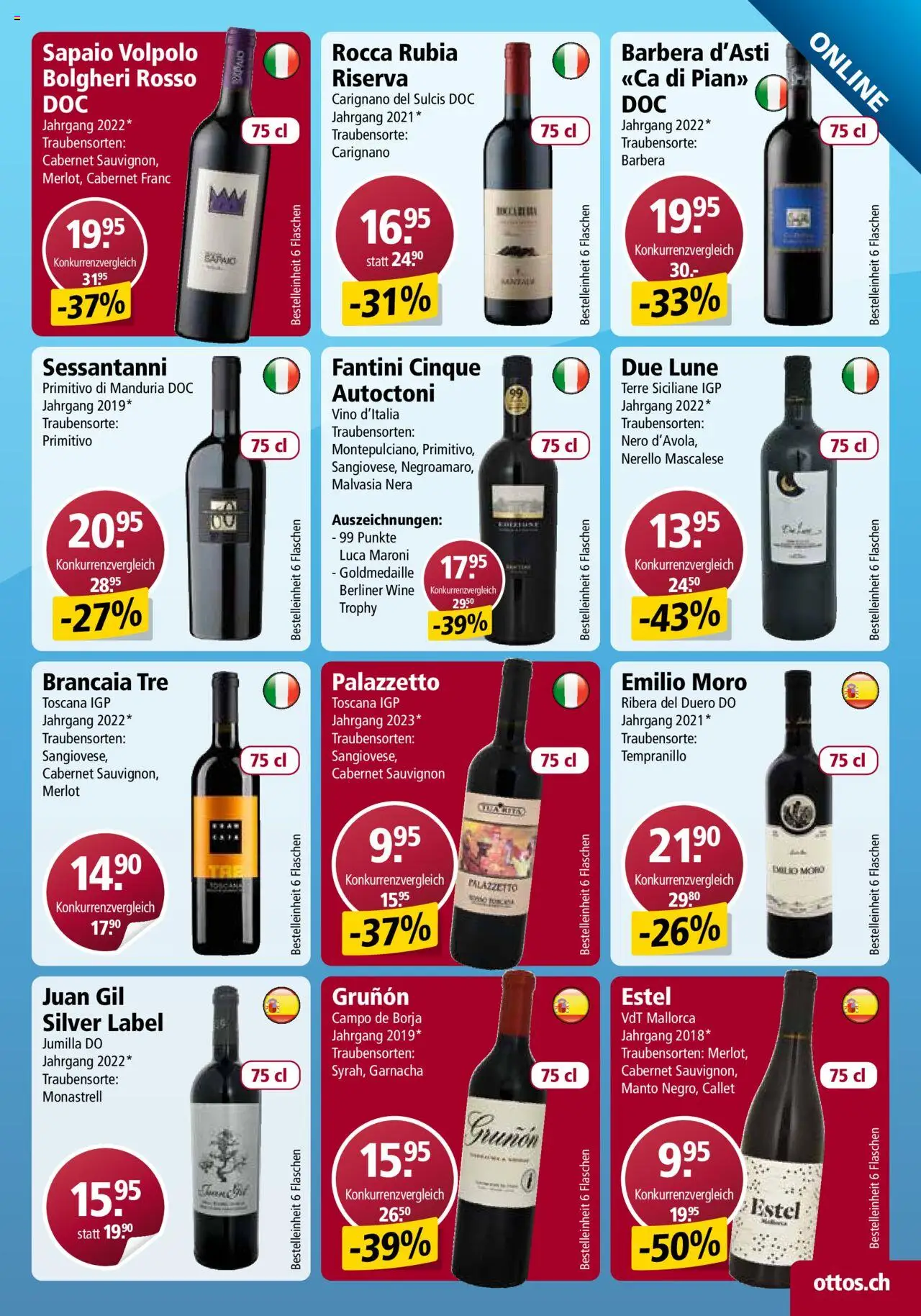 Otto's Aktionen Online Katalog ab 25.08.2025 | Seite: 9 | Produkte: Merlot