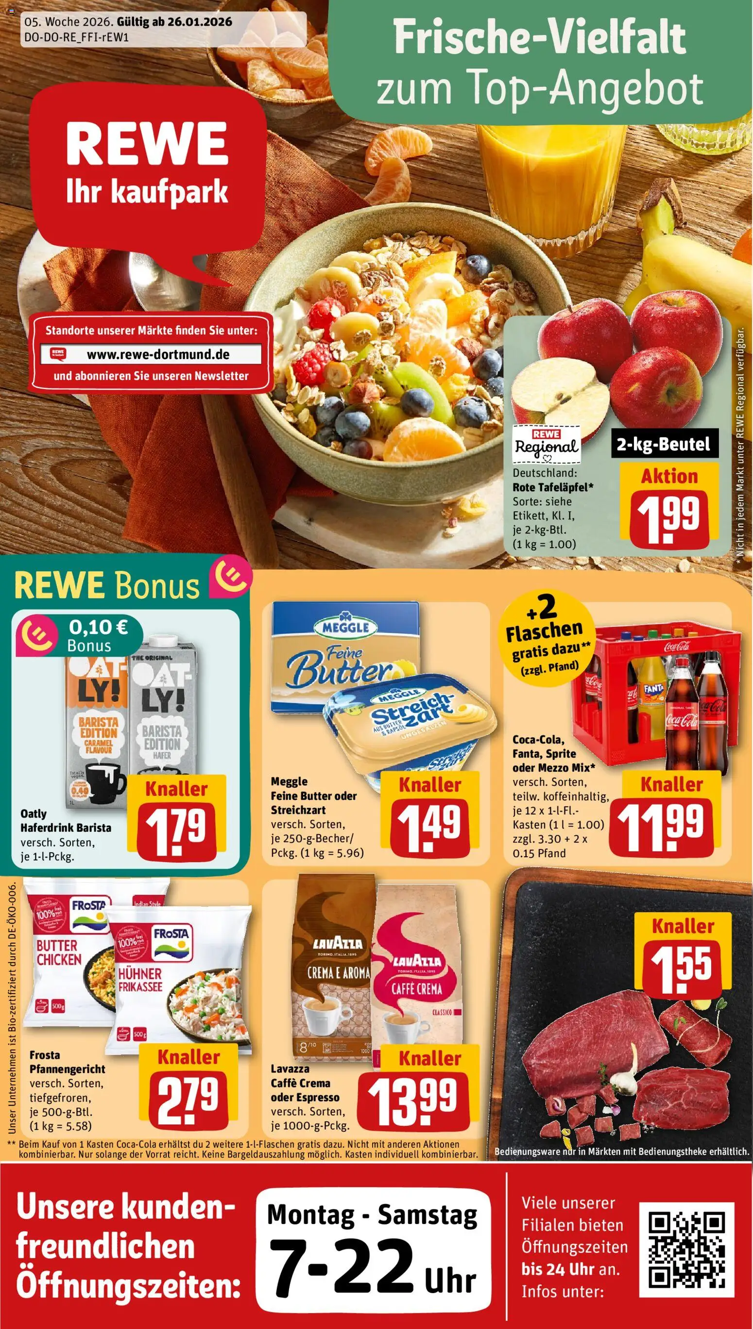 Rewe ihr Kaufpark Prospekt 	 – gültig ab 26.01.2026 | Seite: 1 | Produkte: Fanta, Butter, Frosta, Haferdrink