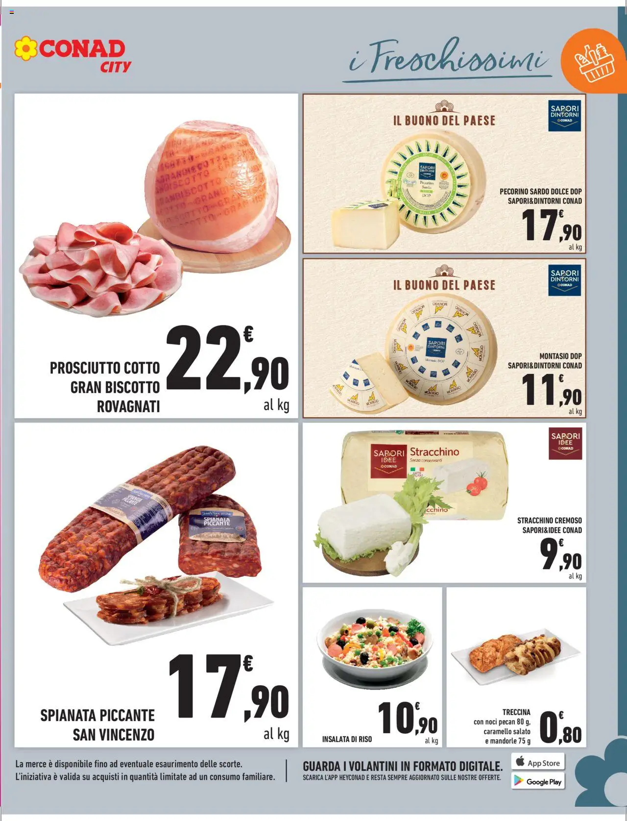 Volantino Conad del 08.08.2025 | Pagina: 5 | Prodotti: Latte, Prosciutto, Mandorle, Stracchino
