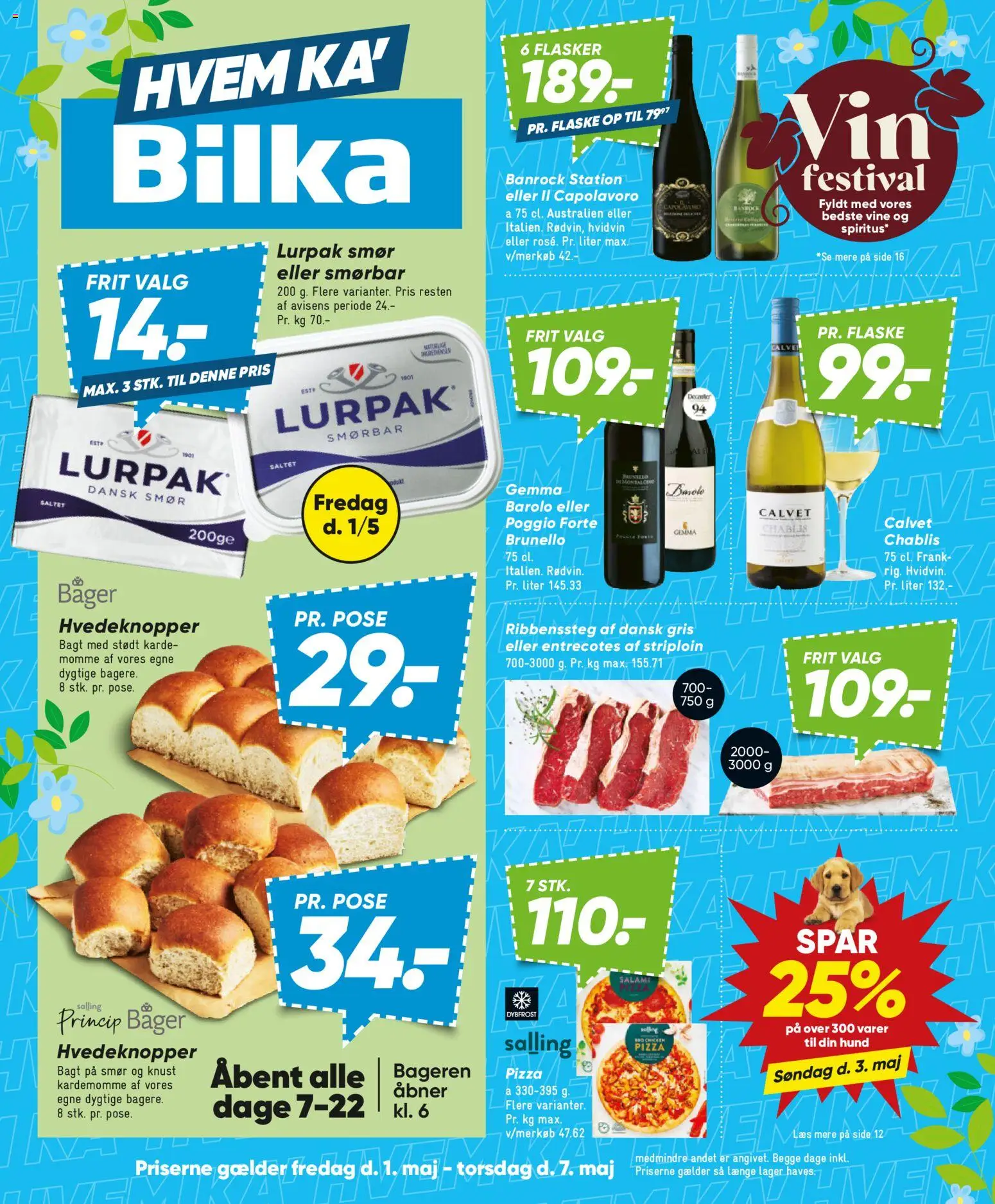 Bilka tilbudsavis – gyldig fra 01.05.2026 | Side: 1 | Produkter: Smør, Pizza, Kardemomme