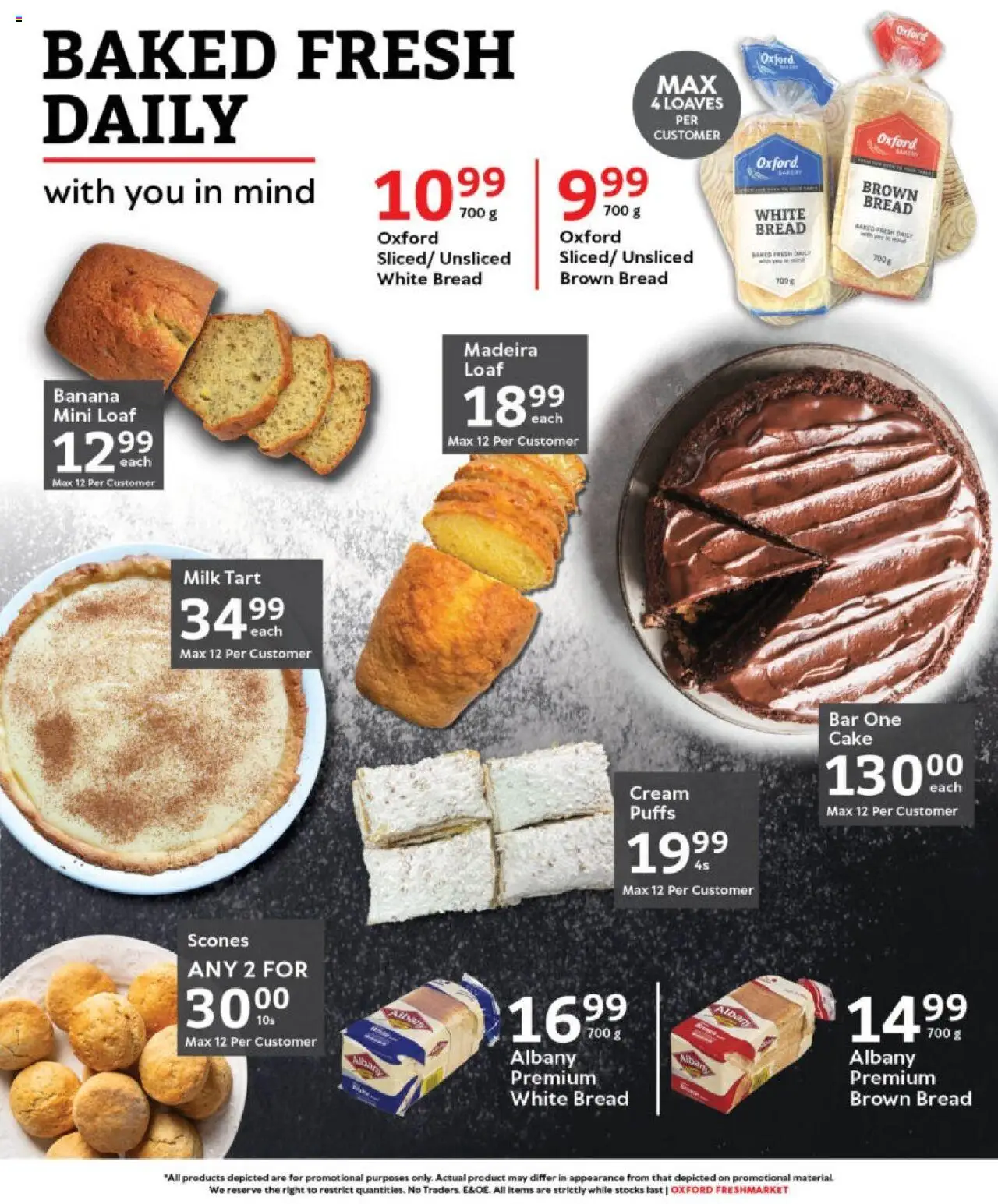 Oxford Freshmarket Specials │ valid from 27.08.2025 | Page: 19 | Products: Cake, Milk, Bread, Cream