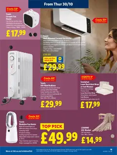 Preview of Lidl - Lidl Weekly valid from 30.10.2025 | Page: 19 | Products: Radiator, Handle, Fan, Blanket