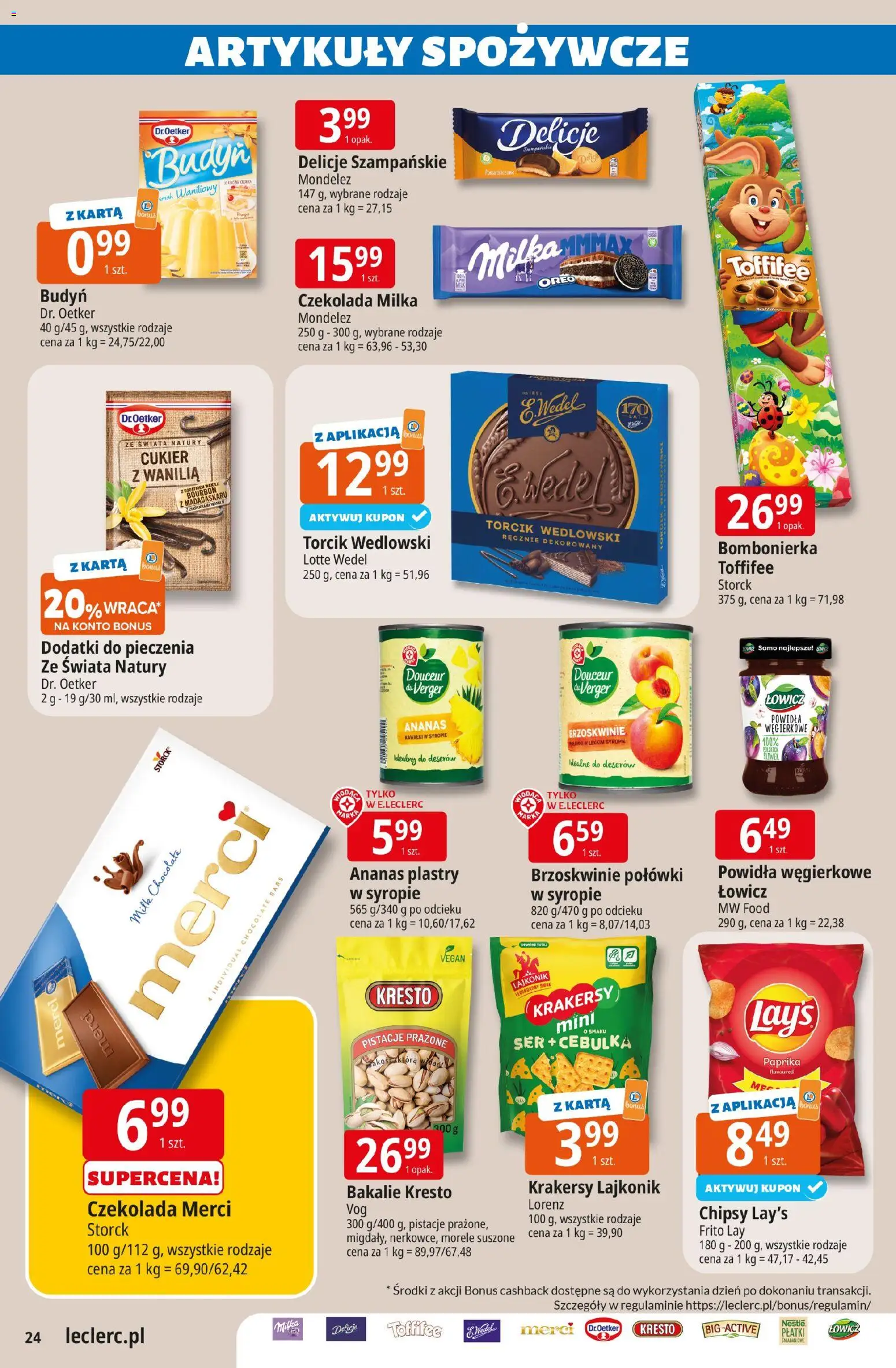 E.Leclerc gazetka - Zamość od 17.03.2026 | Strona: 24 | Produkty: Bourbon, Powidła, Czekolada, Ananas