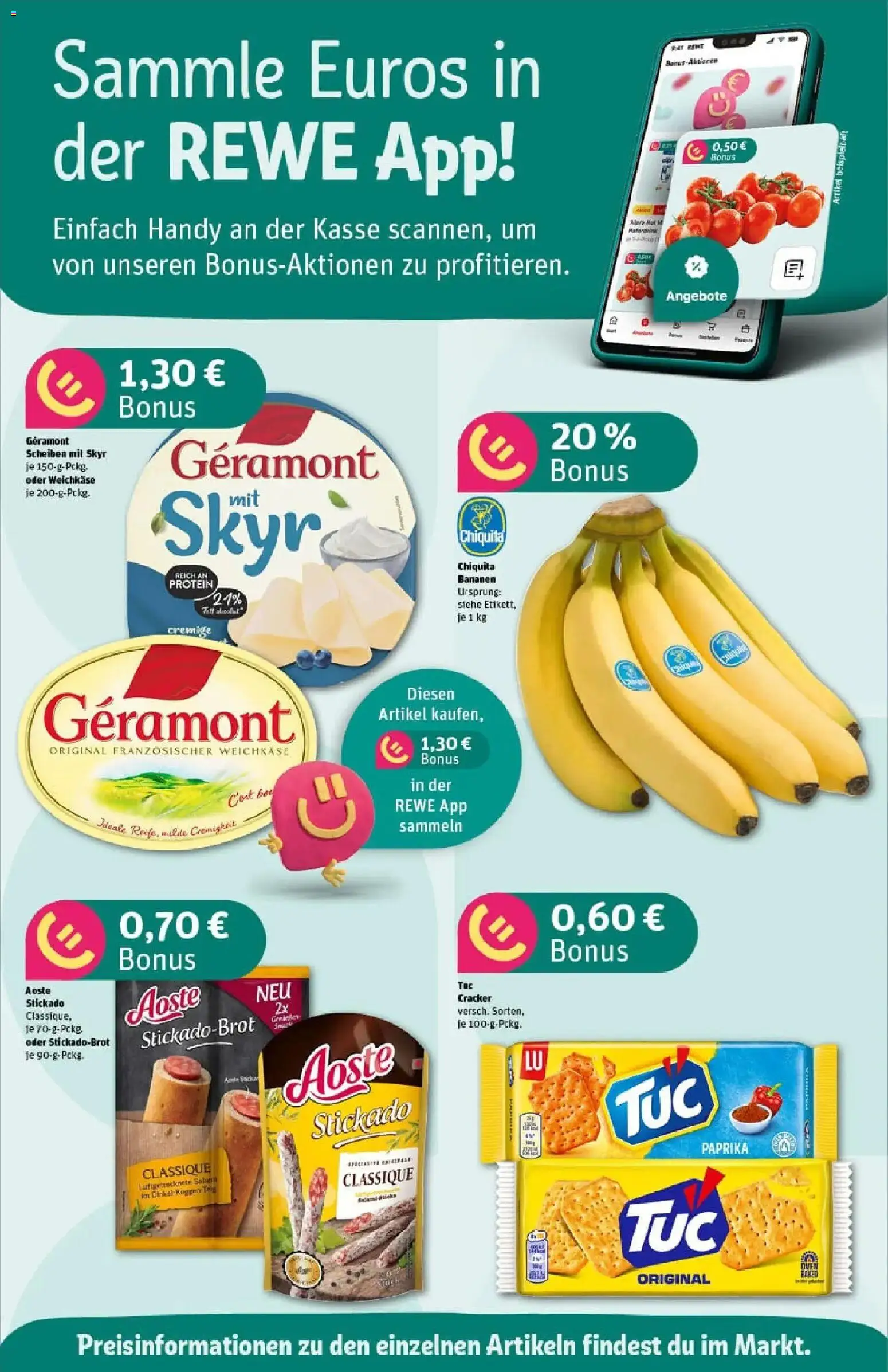 Rewe prospekt Deizisau	 – gültig ab 22.12.2025 | Seite: 6 | Produkte: Geramont, Bananen, Skyr, Paprika