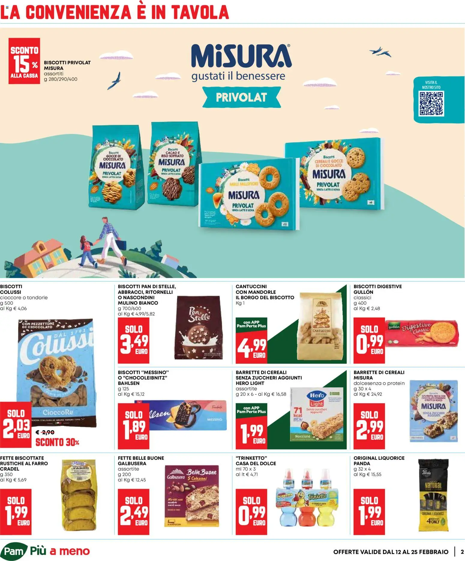 Volantino Panorama del 12.02.2026 | Pagina: 2 | Prodotti: Cioccolato, Cereali, Biscotti, Mandorle