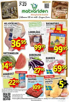 Matvärlden erbjudanden - Förhandsvisning av reklamblad från butik Matvärlden aktuell från 07.04.2026