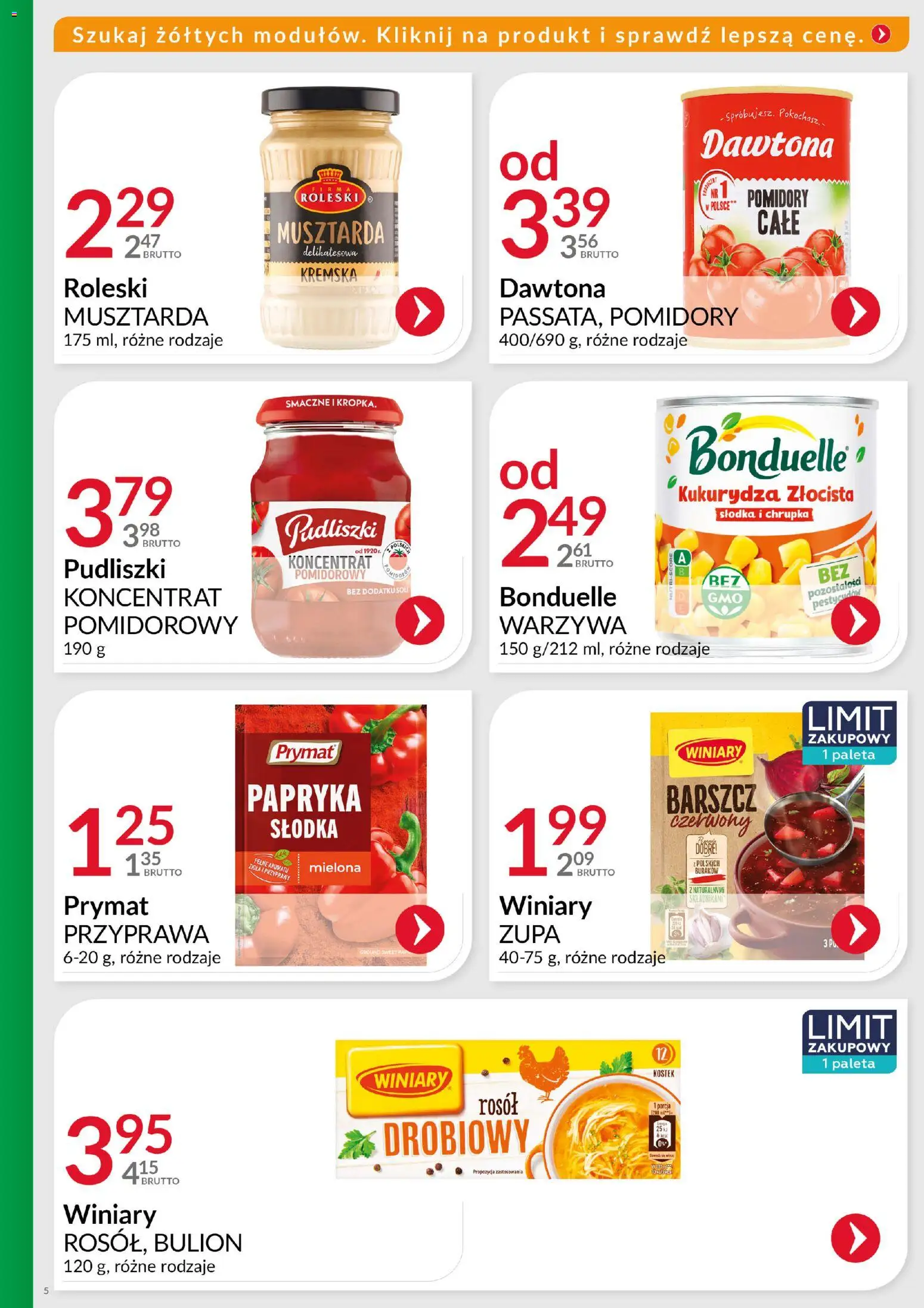 Eurocash Gazetka - Ofensywa Cenowa Spożywcza od 02.11.2025 | Strona: 5 | Produkty: Barszcz, Kukurydza, Przyprawy, Warzywa