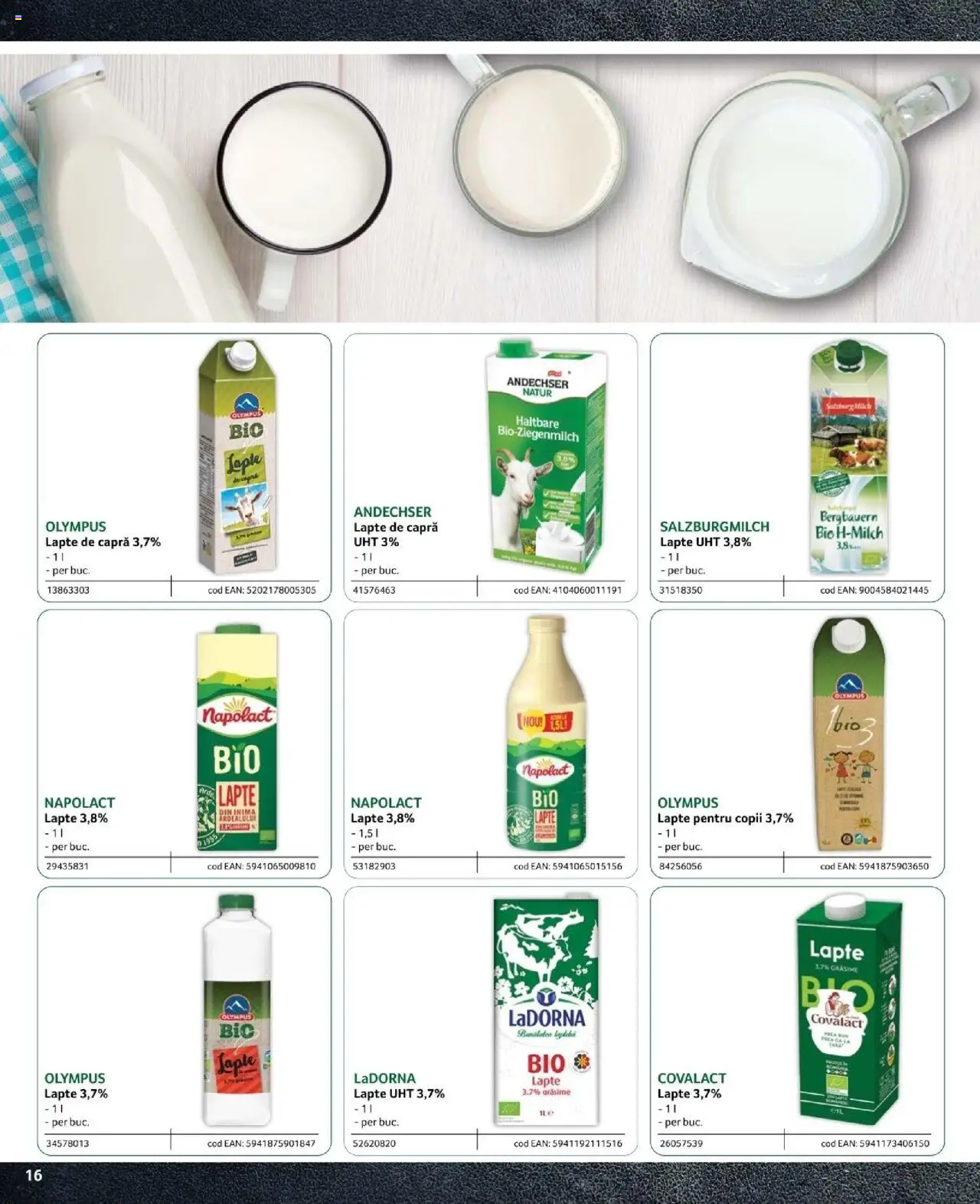 Noul catalog Selgros – valabil de la 09.02.2024 | Pagină: 16 | Produse: Lapte