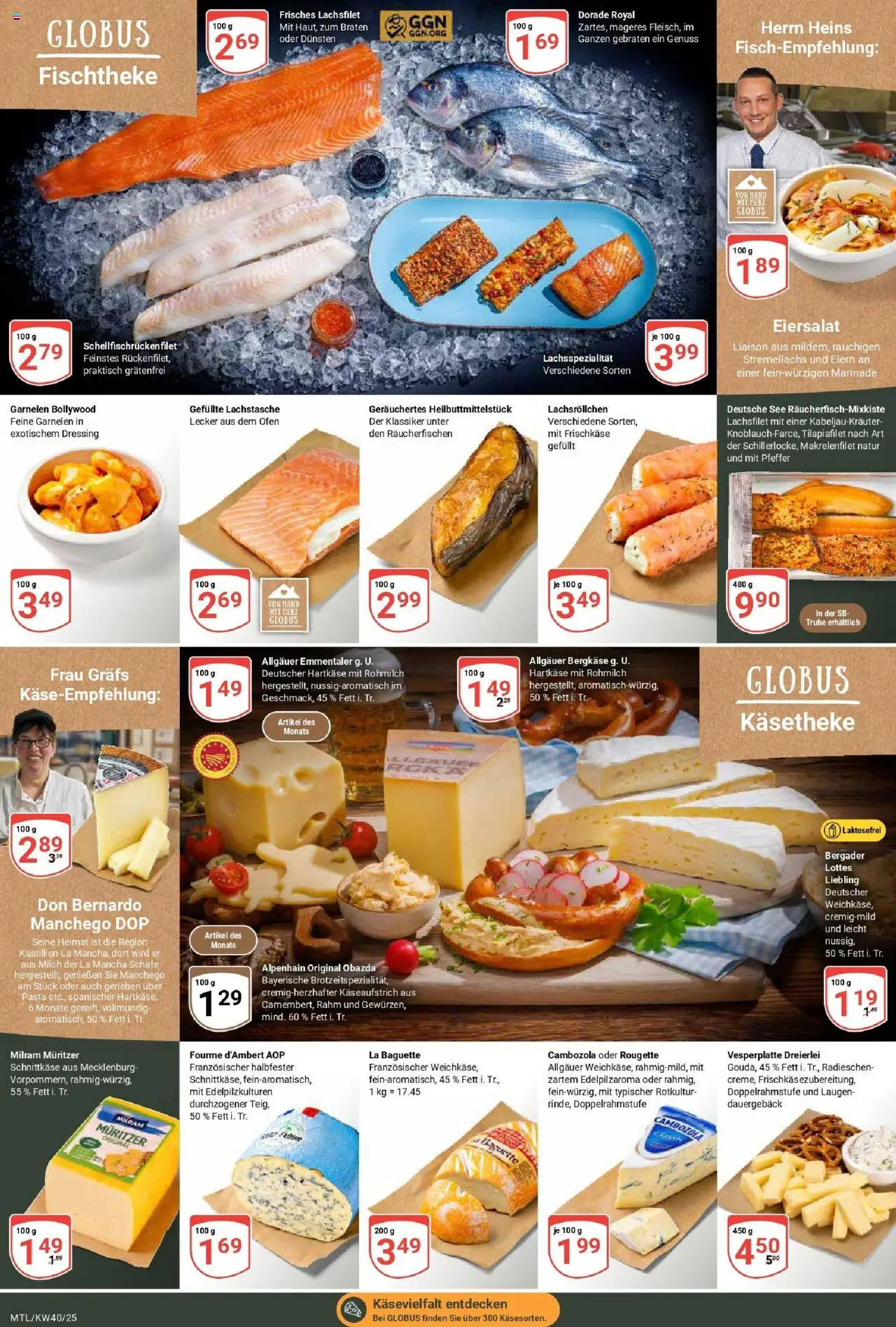 Globus prospekt Maintal-Dörnigheim	 – gültig ab 28.09.2025 | Seite: 12 | Produkte: Dorade, Truhe, Baguette, Milram