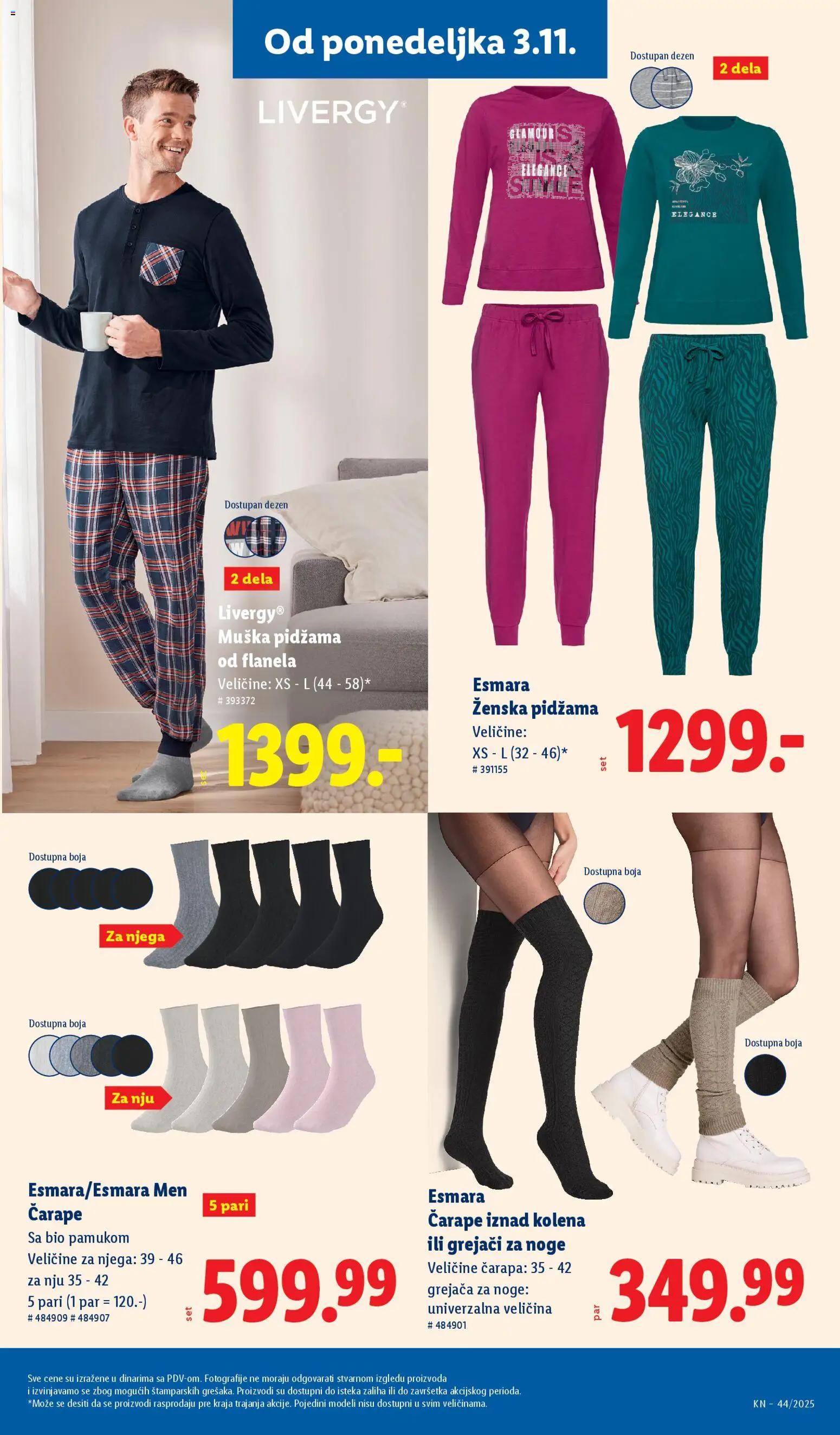 Lidl katalog - važi od 30.10.2025 | Strana: 81 | Proizvode: Muška pidžama, Čarape, Pidžama