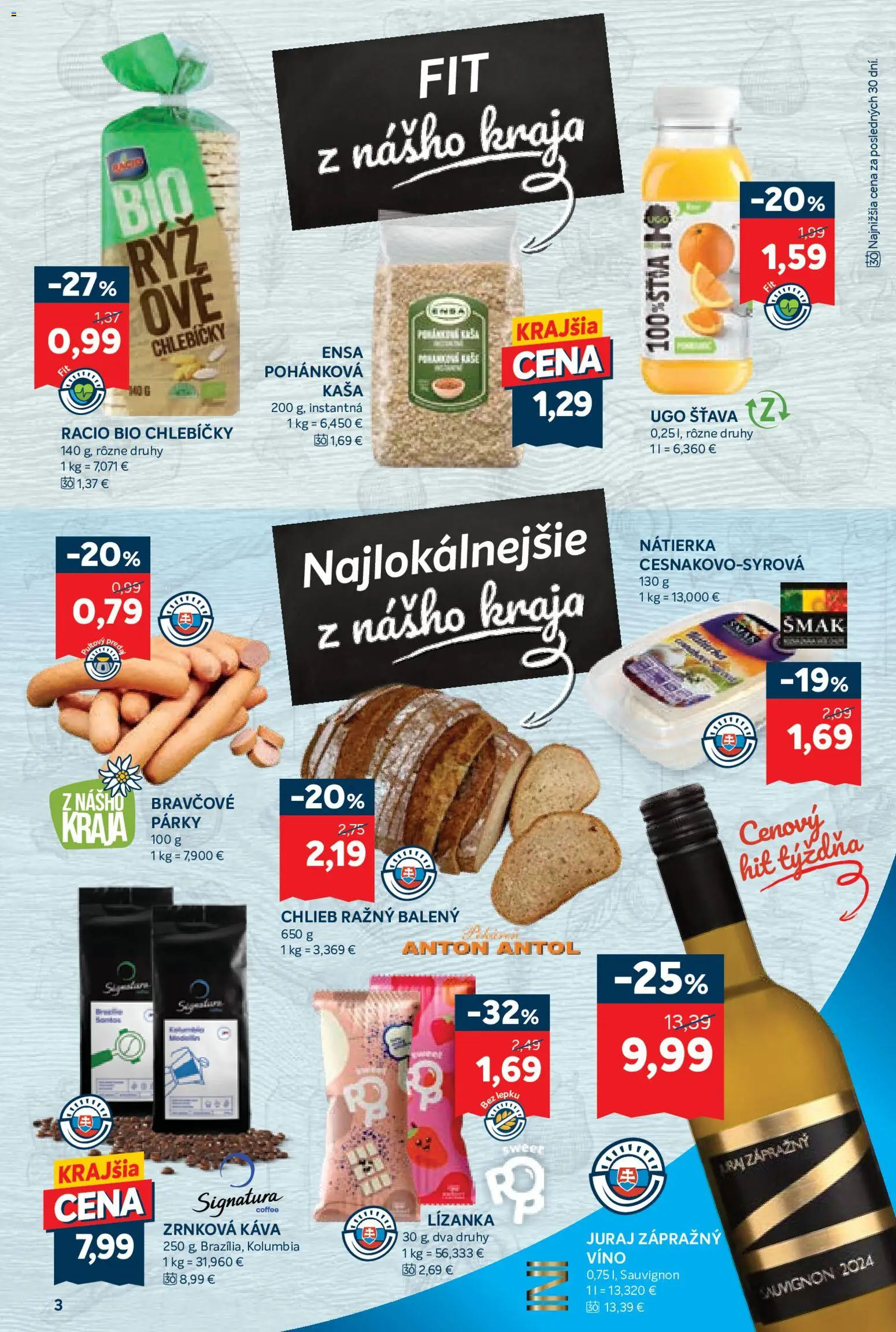 Nové Kraj akcie – leták je platný od 23.04.2026 | Strana: 5 | Produkty: Chlieb, Káva, Párky, Zrnková káva
