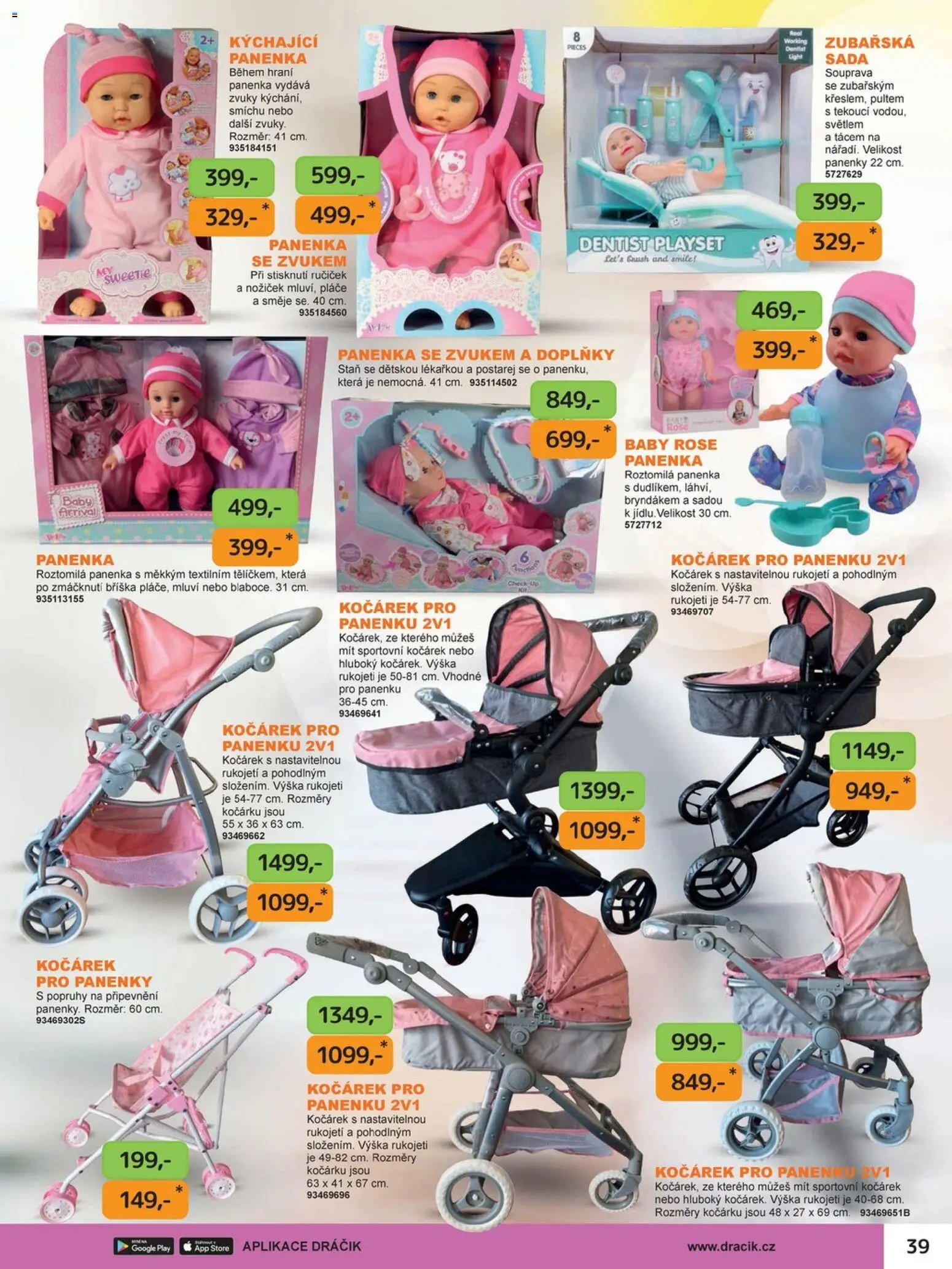 Dráčik leták od 03.10.2025 | Strana: 45 | Produkty: Panenka, Kočárek, Stan