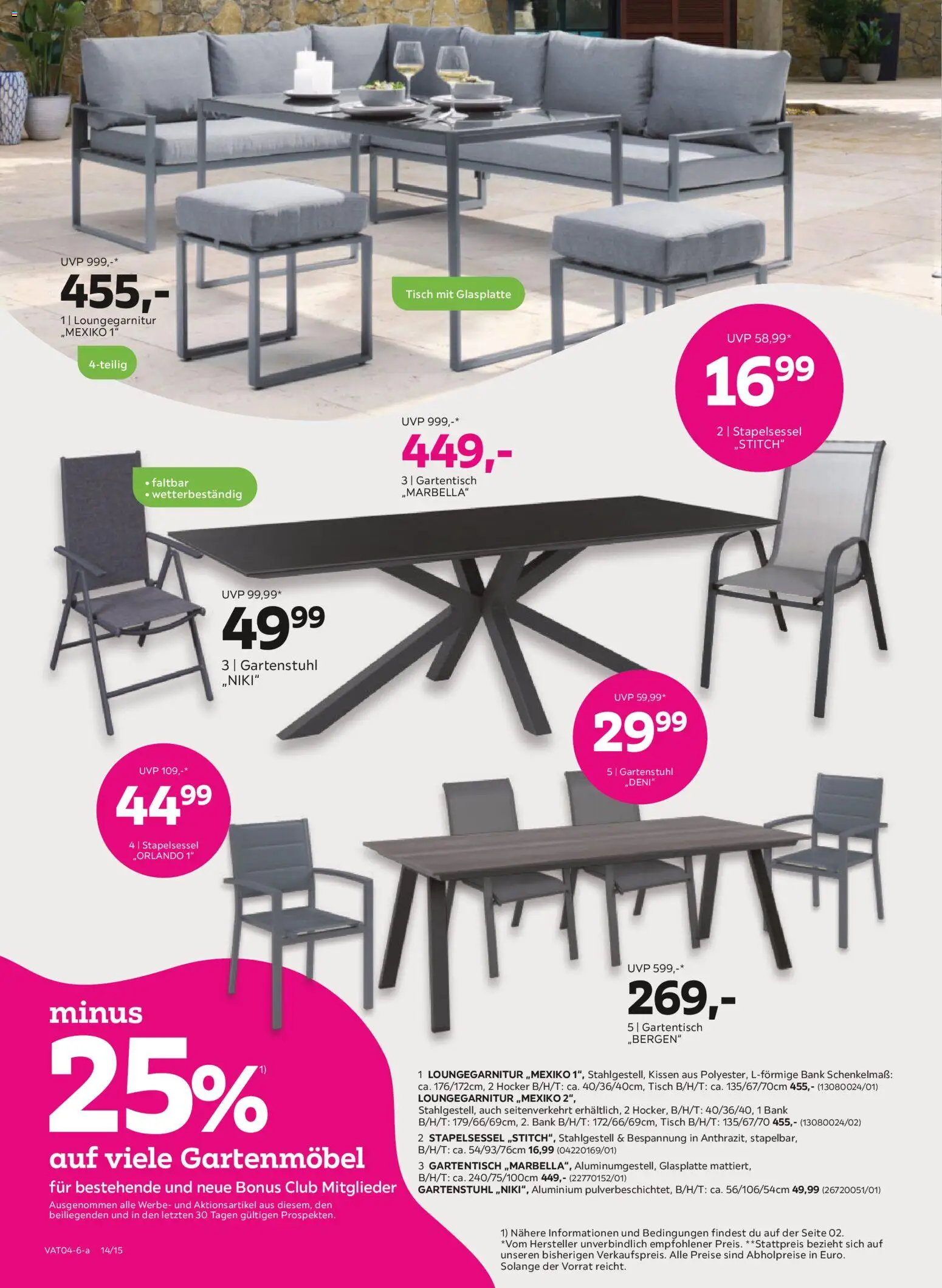 Mömax Prospekt aktuell gültig ab 07.04.2026 | Seite: 14 | Produkte: Kissen, Tisch, Gartenmöbel