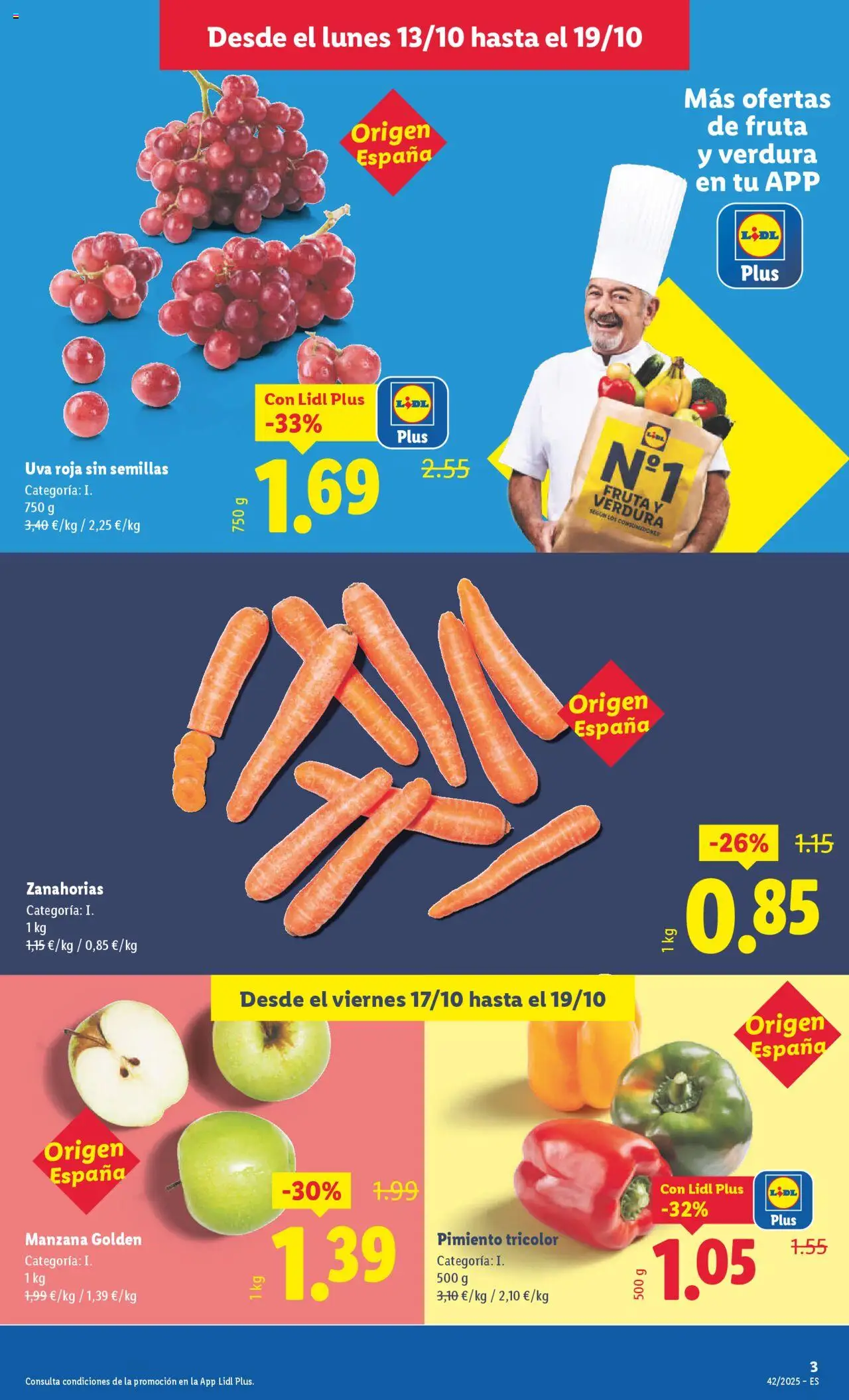 Lidl catálogo BCN │ válido desde el 13.10.2025 | Página: 9 | Productos: Κάδος απορρυμάτων, Manzana, Apple