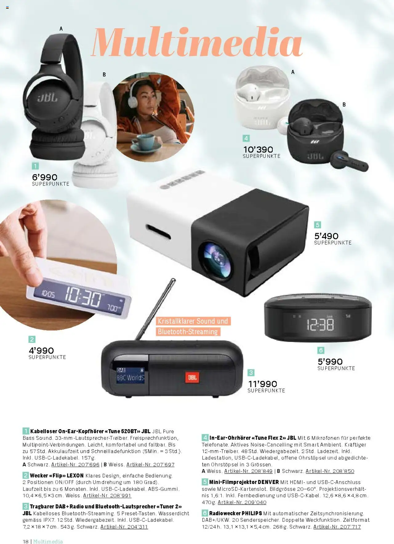 Coop Aktionen Praemien Shop ab 15.05.2025 | Seite: 18 | Produkte: Radiowecker, Radio, Dab+, Philips