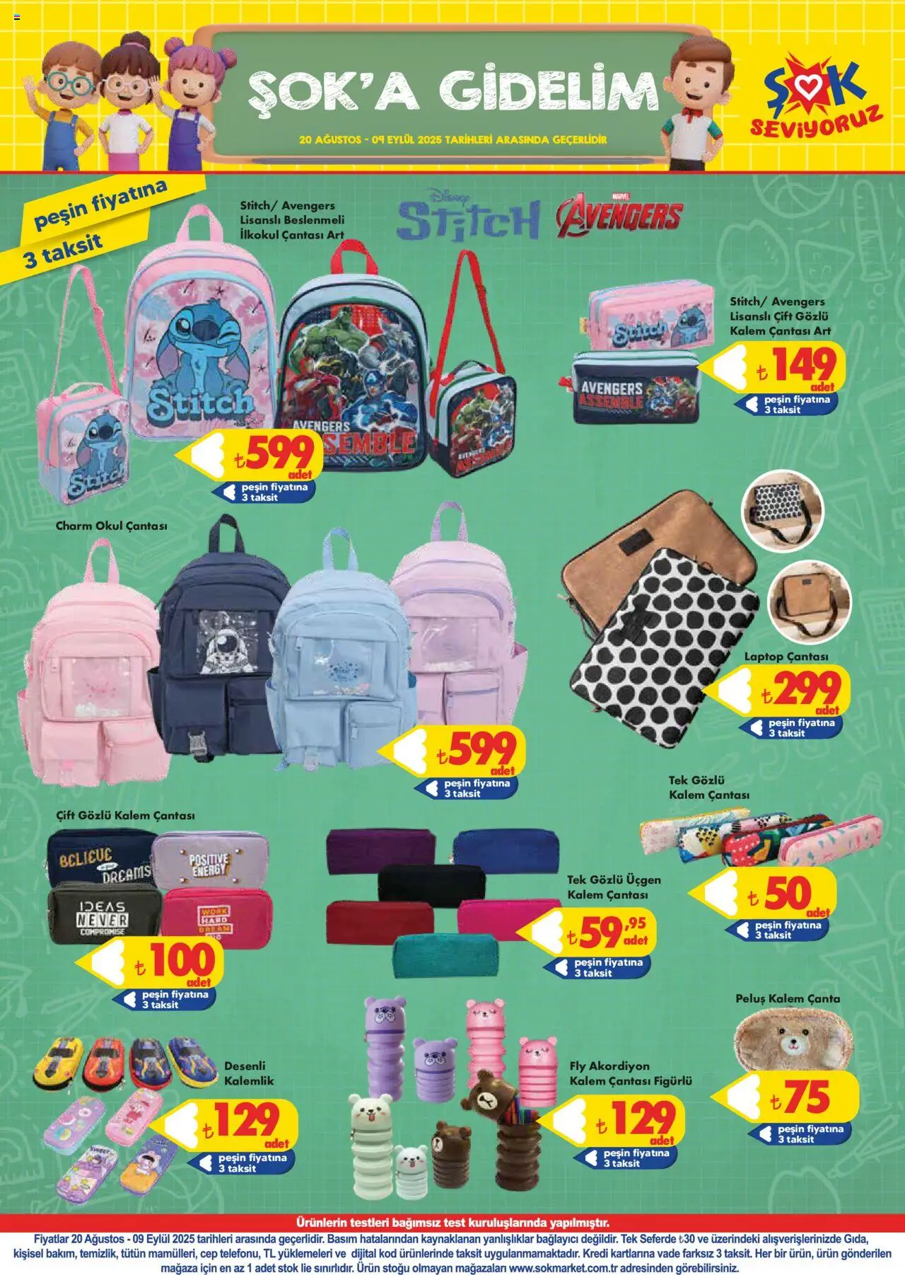 Şok Market Hafta sonu fırsatları - 20.08.2025 tarihinden itibaren geçerlidir | Sayfa: 1 | Ürünler: Laptop, Çanta, Kalemlik, Okul çantası