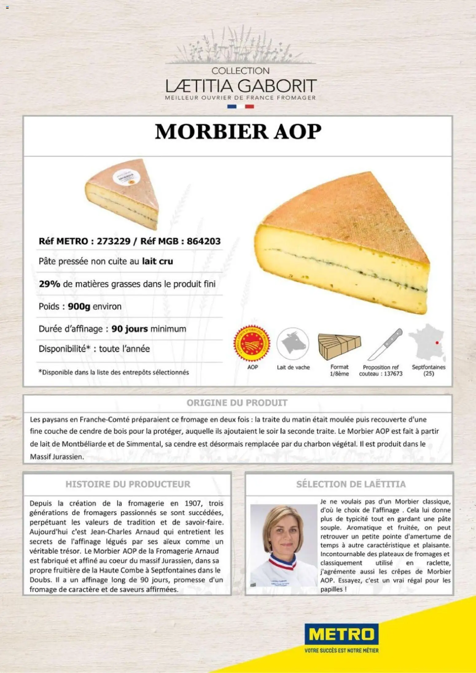 {H1} | Page: 12 | Produits: Couteau, Poids, Morbier aop, Fromage