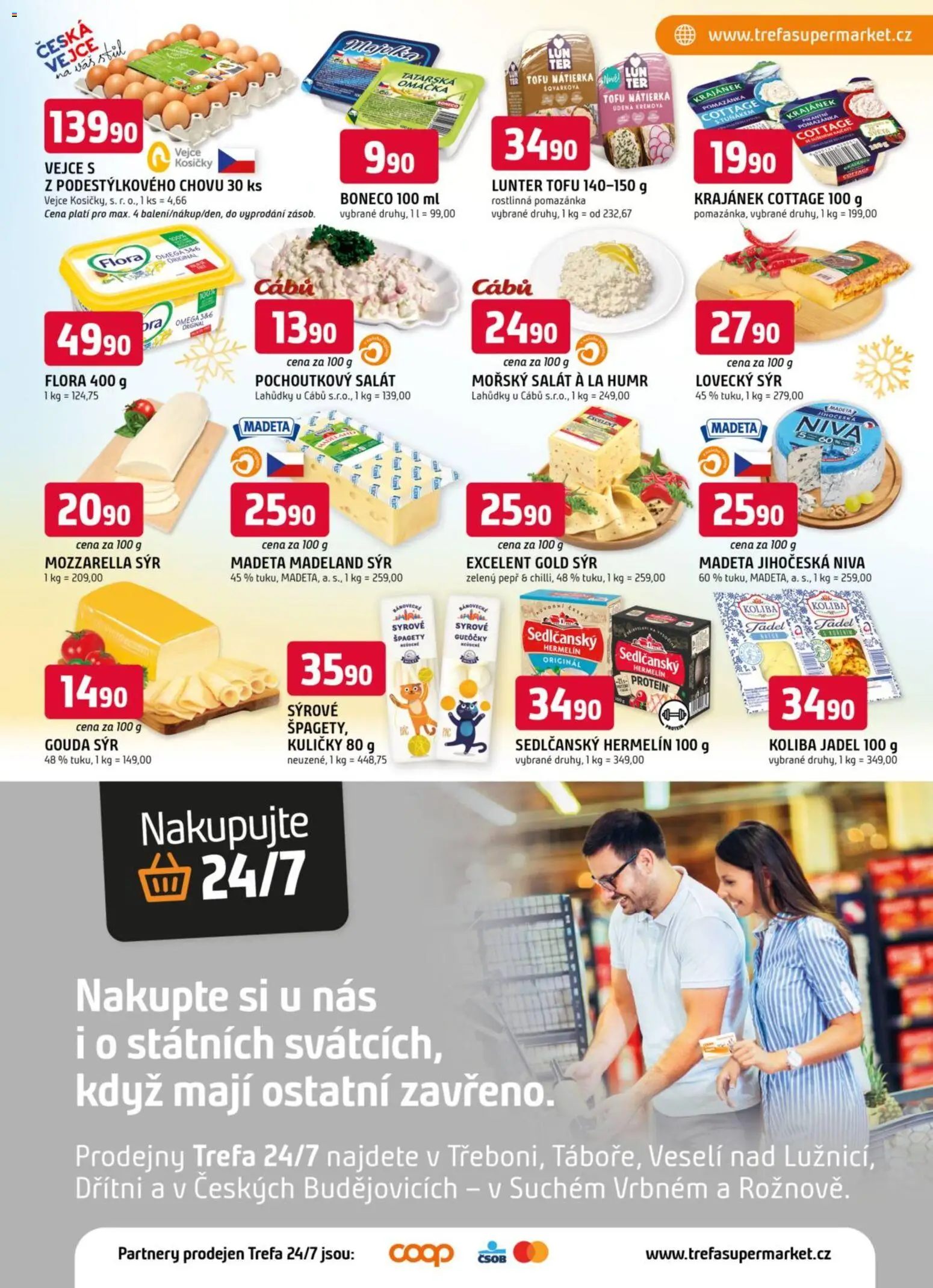 Trefa leták od 17.12.2025 | Strana: 5 | Produkty: Sýr, Salát, Tofu, Kuličky