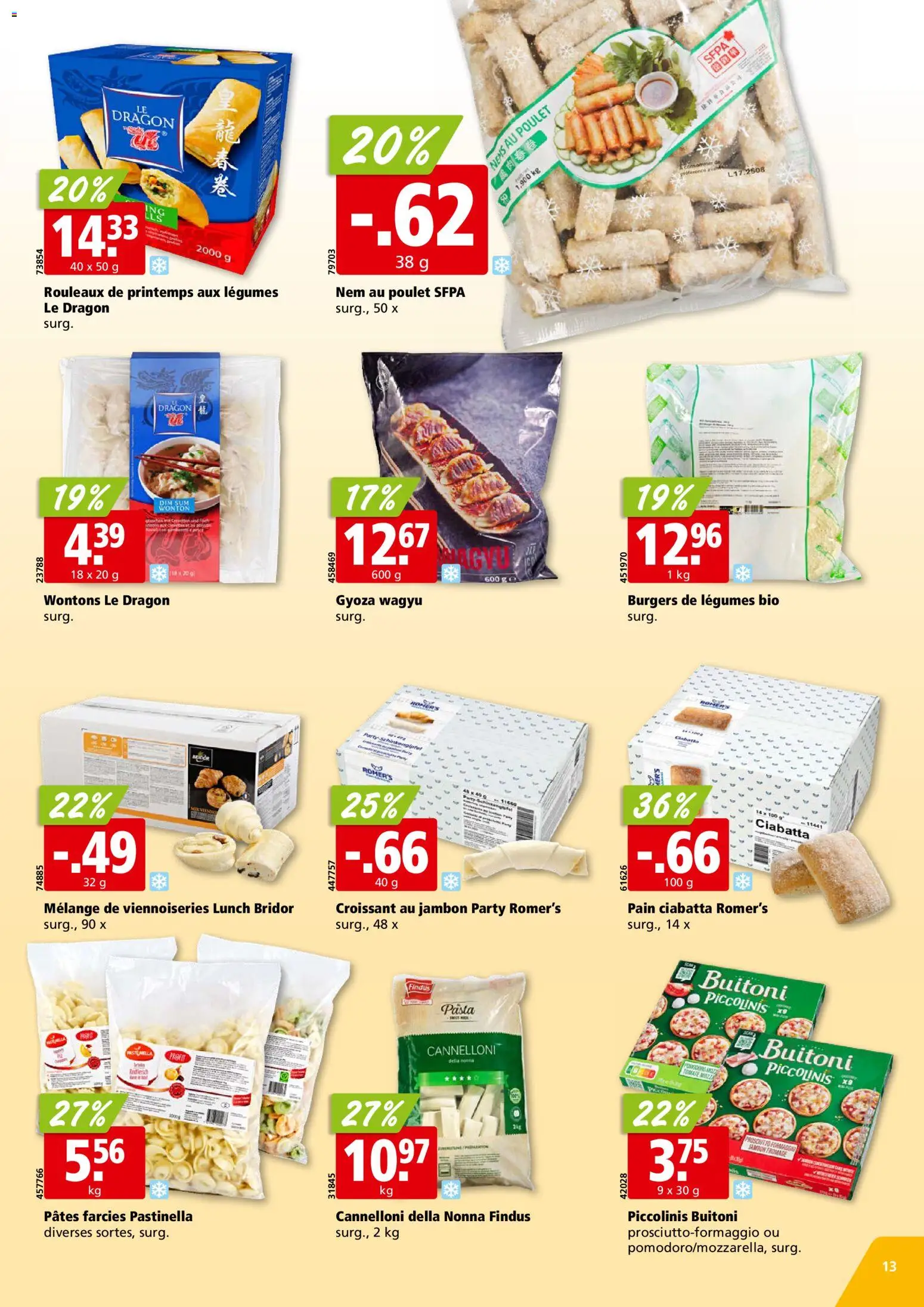 Aligro aktionen Chavannes, Matran, Genève, Sion – gültig ab 20.04.2026 | Seite: 13 | Produkte: Pasta