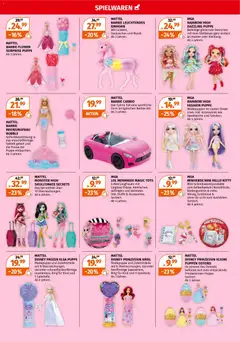 Müller Spielwaren für Groß und Klein ab 22.03.2026 gültig | Seite: 9 | Produkte: Ariel, Monster, Glätteisen, Handtasche