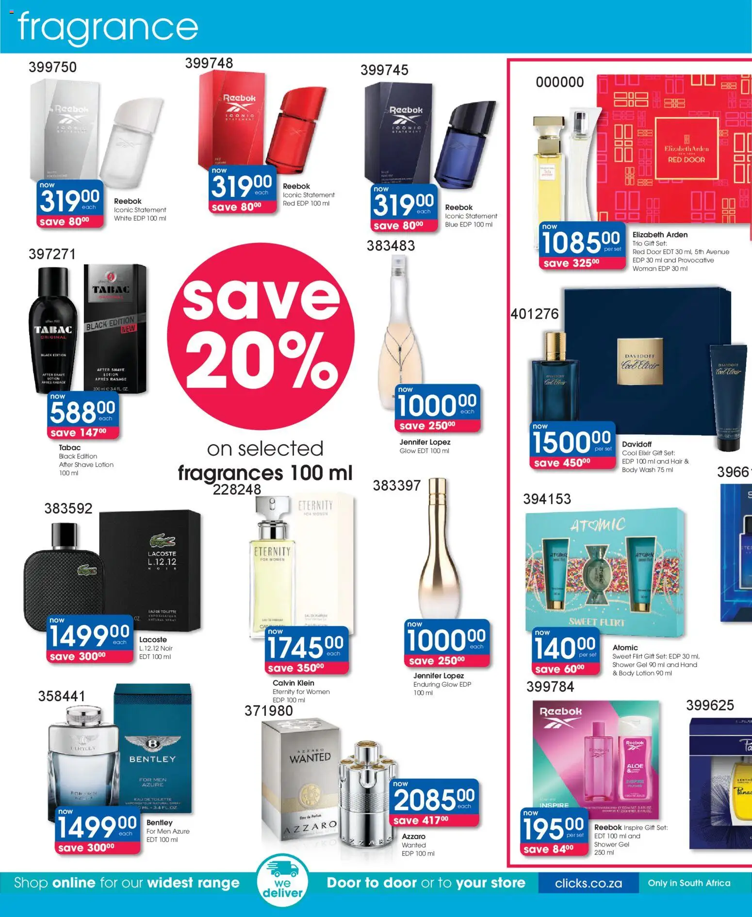 New Clicks catalogue – valid from 13.01.2026 | Page: 22 | Products: Shower, Fragrance, Eau de toilette, Lotion