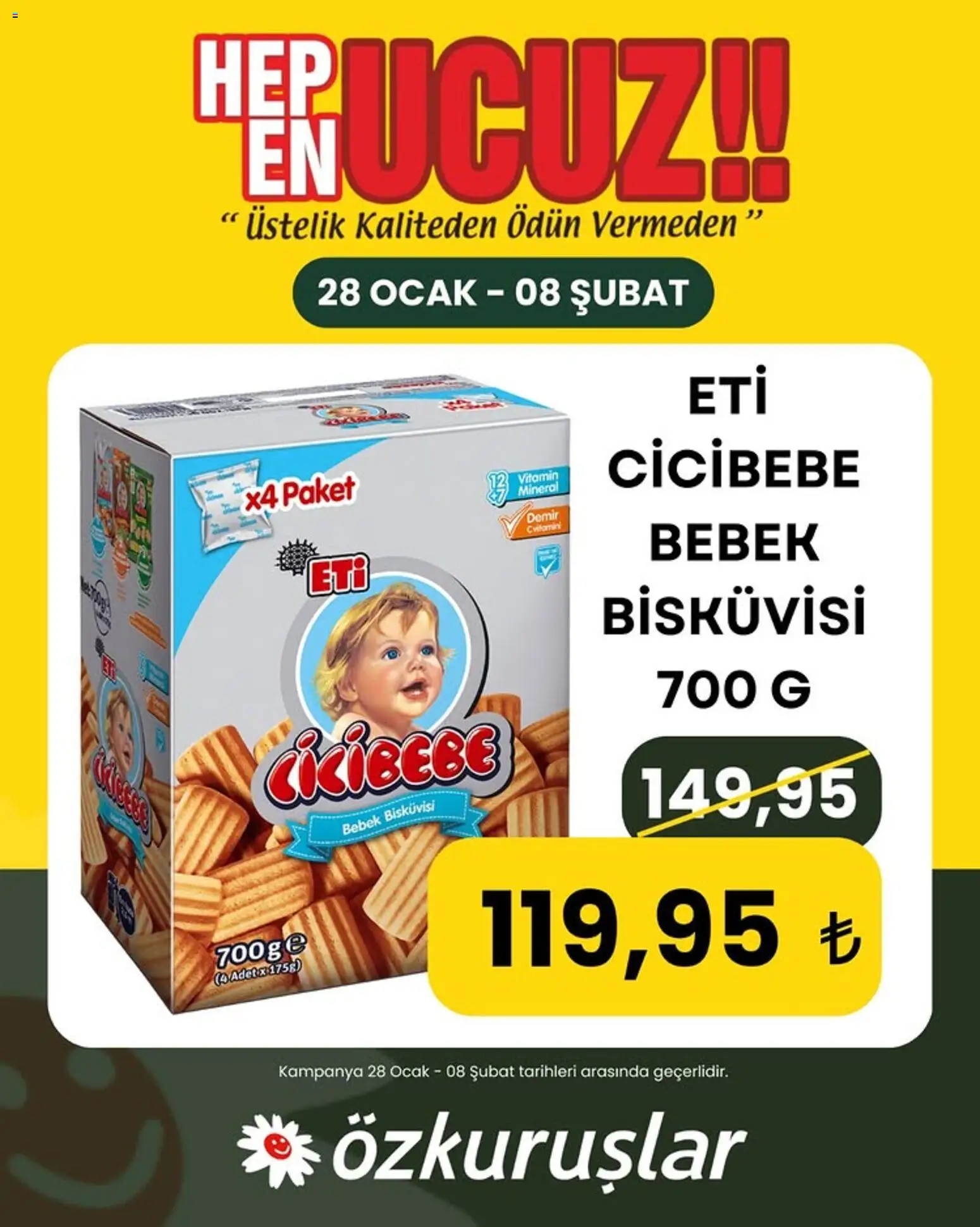 Özkuruşlar İndirim - 28.01.2026 tarihinden itibaren geçerlidir | Sayfa: 2 | Ürünler: Ocak