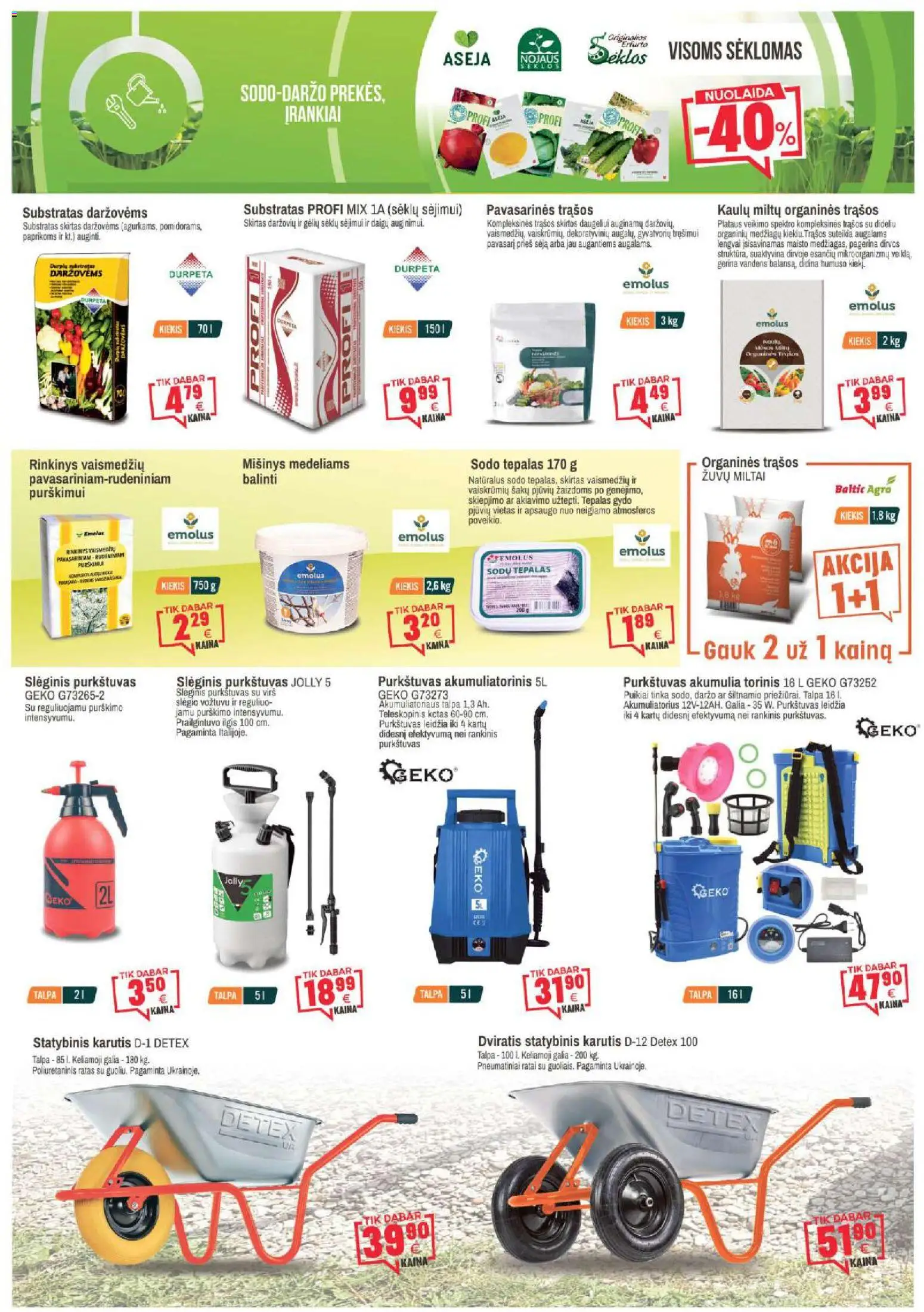 BIKUVA akcijos nuo 03.03.2026 | Puslapis: 4 | Prekių: Miltai, Akumuliatorius