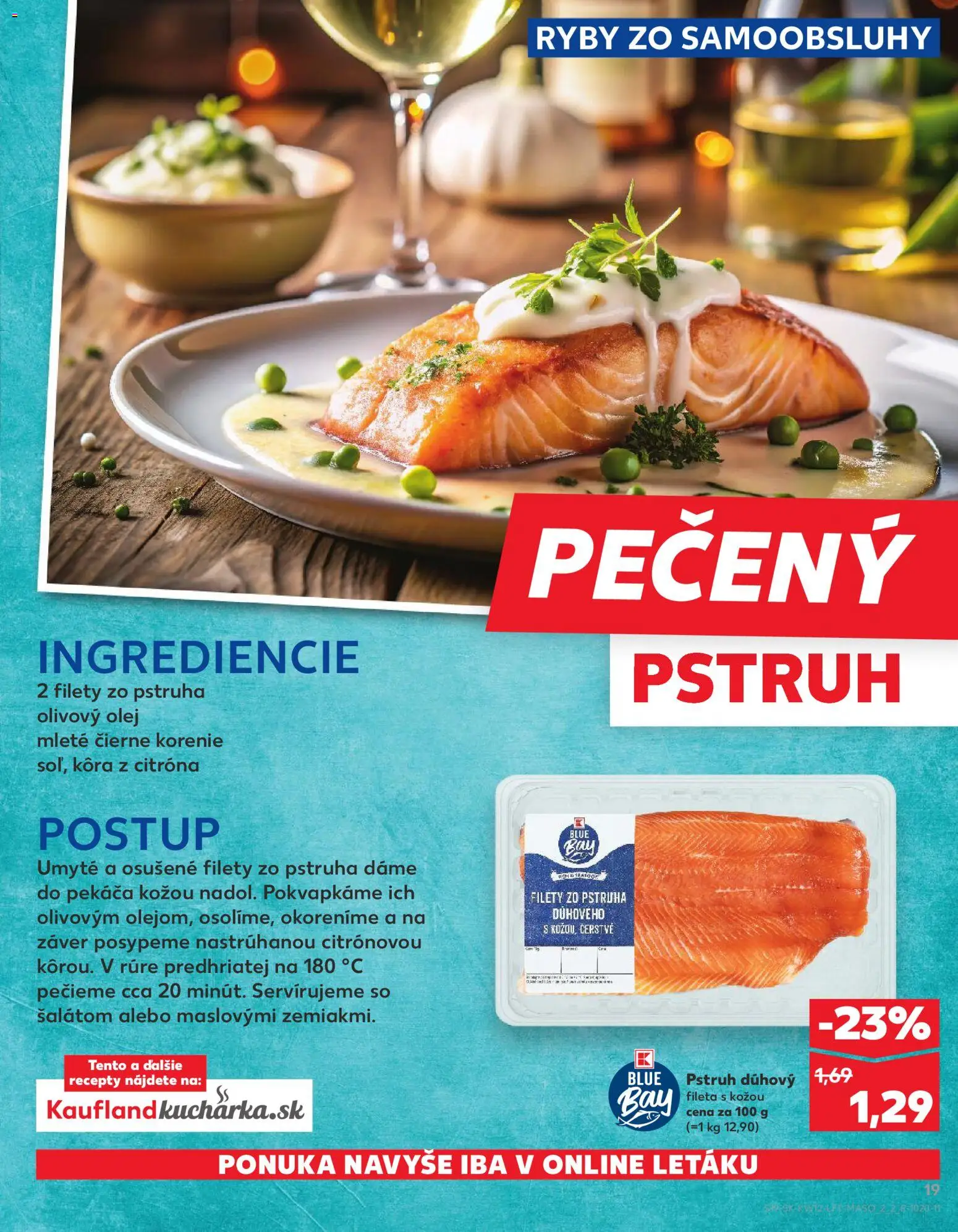 Nové Kaufland akcie – leták je platný od 19.03.2026 | Strana: 19 | Produkty: Olej, Ryby, Čierne korenie, Olivový olej