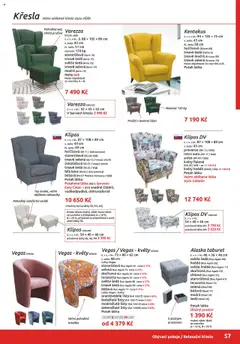 Náhled letáku ORFA nábytek katalog 2025-2026 od 01.10.2025 | Strana: 57 | Produkty: Káva, Křesla, Taburet, Křeslo