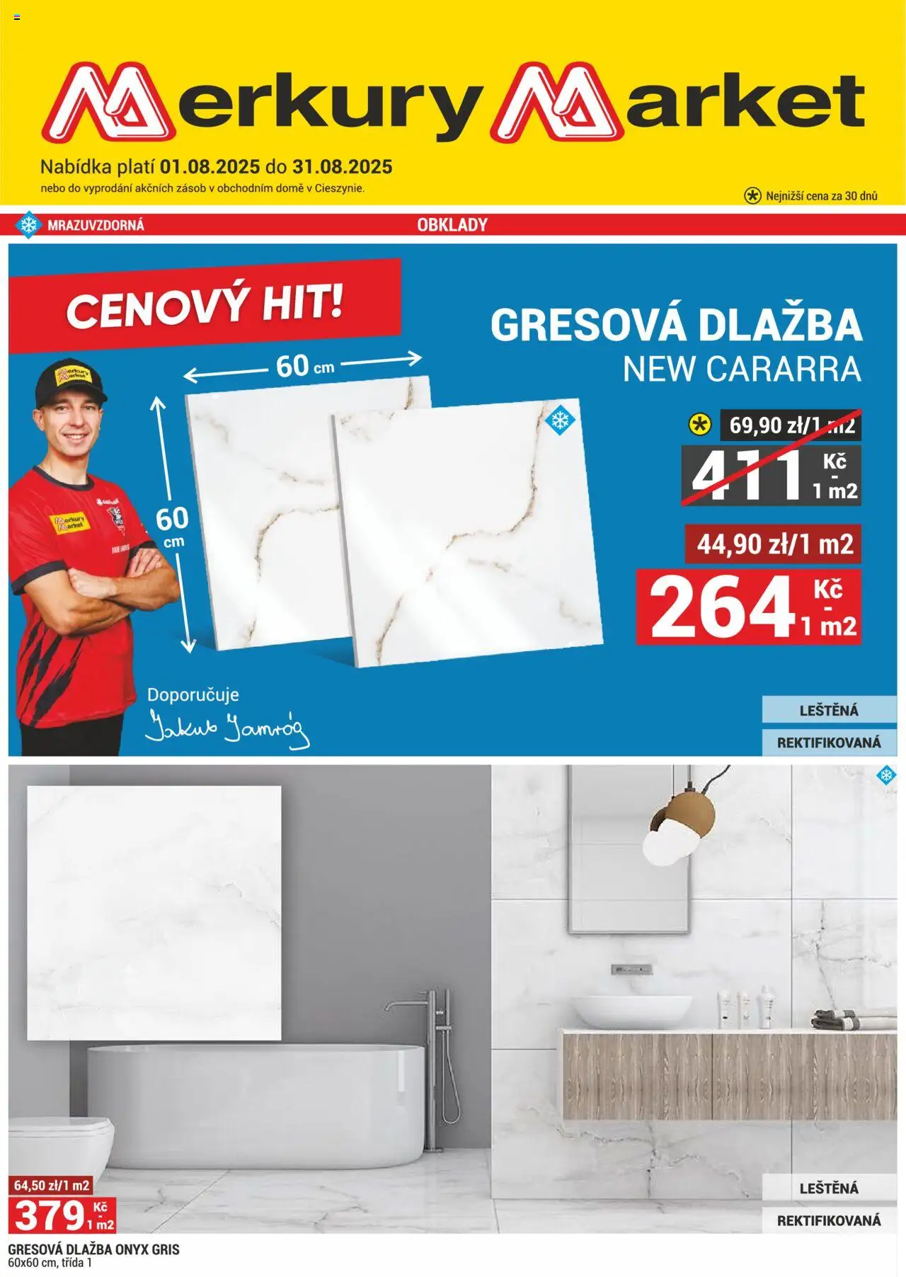 Merkury Market leták od 01.08.2025 | Strana: 1 | Produkty: Dlažba