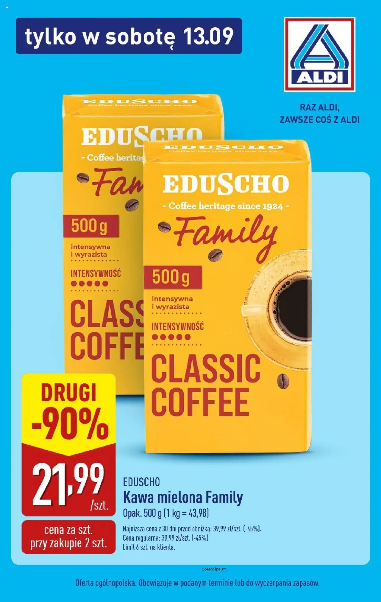 Aldi Gazetka - Super sobota od 12.09.2025 | Strona: 4 | Produkty: Kawa