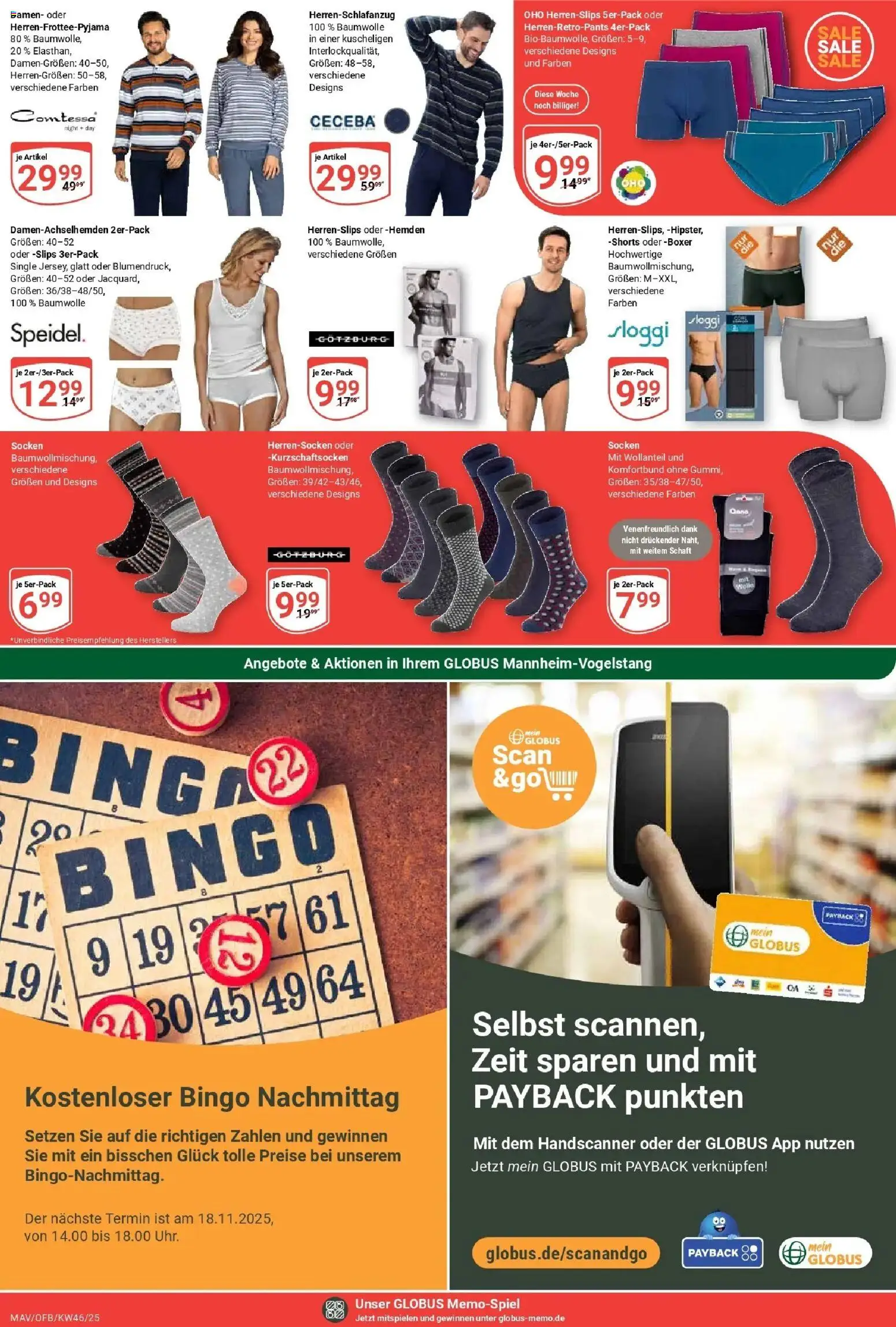 Globus prospekt Mannheim	 – gültig ab 10.11.2025 | Seite: 26 | Produkte: Socken, Boxer