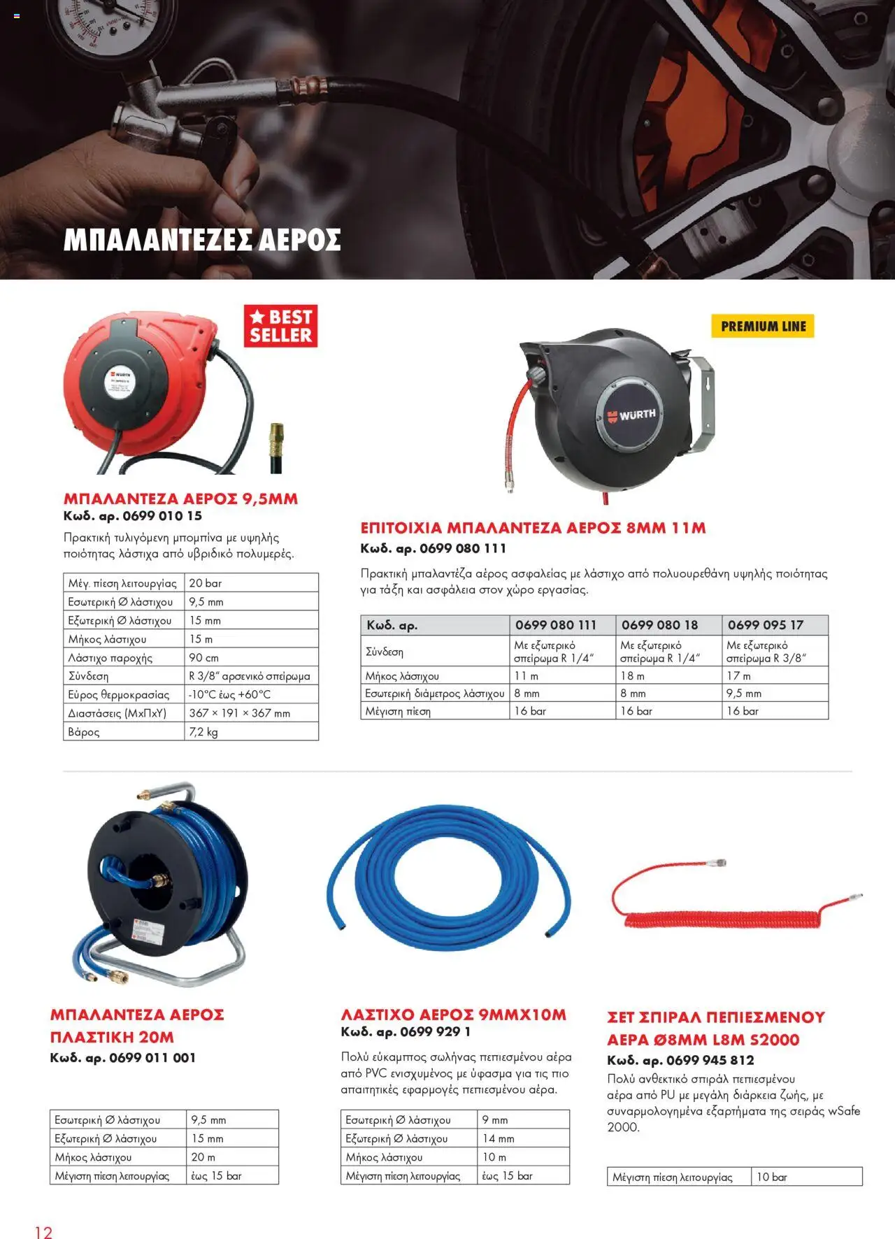 WURTH - Garage Equipment – σε ισχύ από 01.10.2025 | Σελίδα: 12