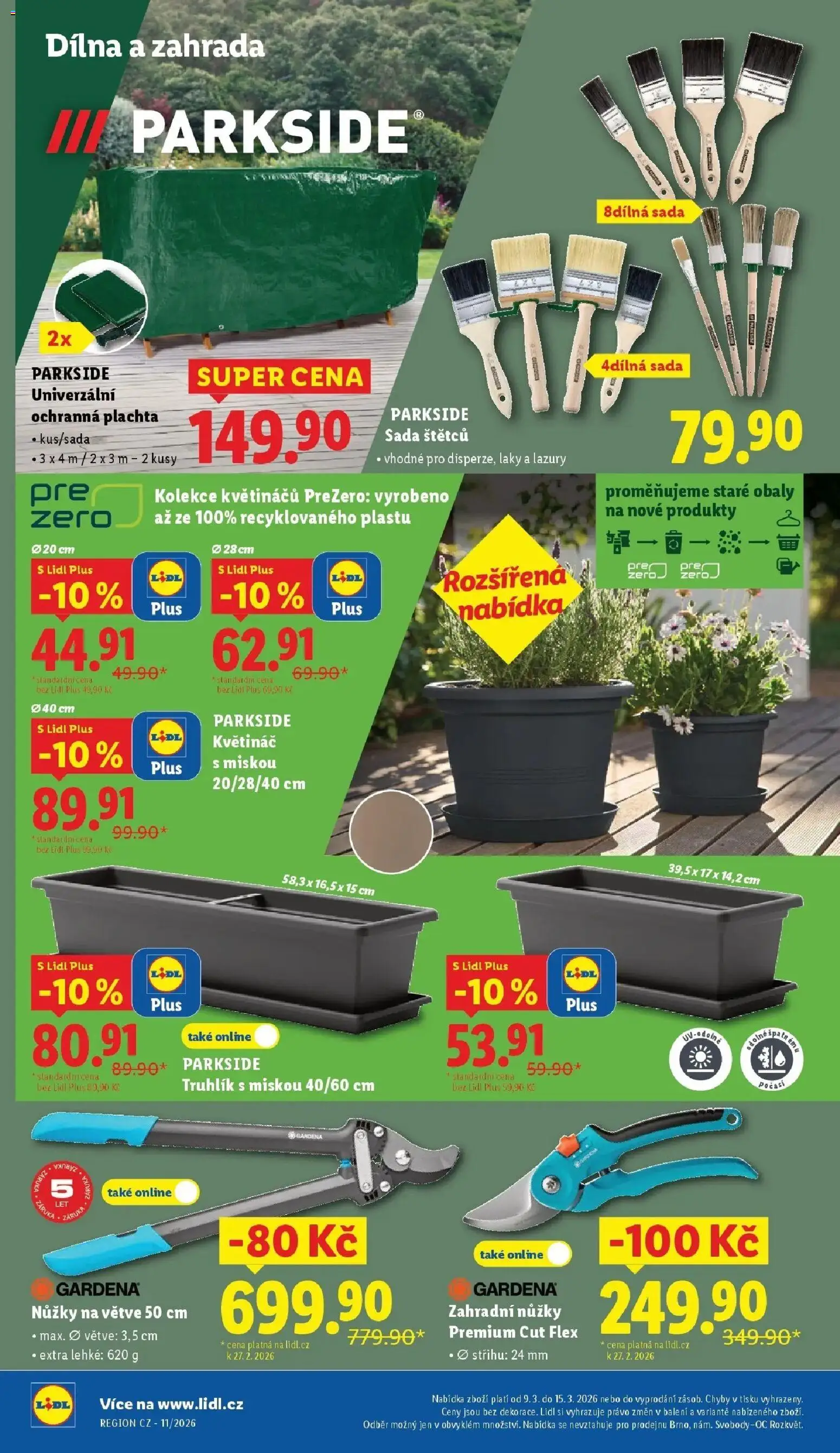 Lidl aktuální leták od 09.03.2026 | Strana: 32 | Produkty: Box, Nůžky, Nůžky na větve, Zahradní nůžky