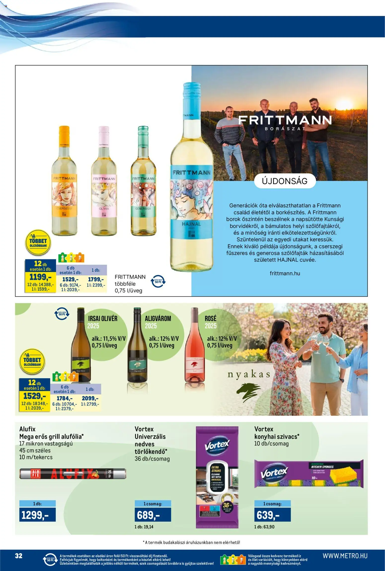 Metro akciós ujság - amely érvényes a következő dátumtól: 16.03.2026 | Oldal: 32 | Termékek: Grill