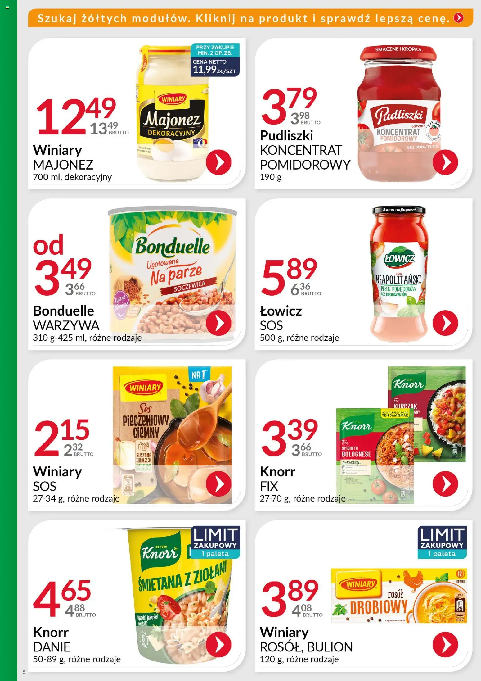 Eurocash Gazetka - Ofensywa Cenowa Spożywcza od 16.11.2025 | Strona: 5 | Produkty: Kurczak, Koncentrat pomidorowy, Śmietana, Majonez