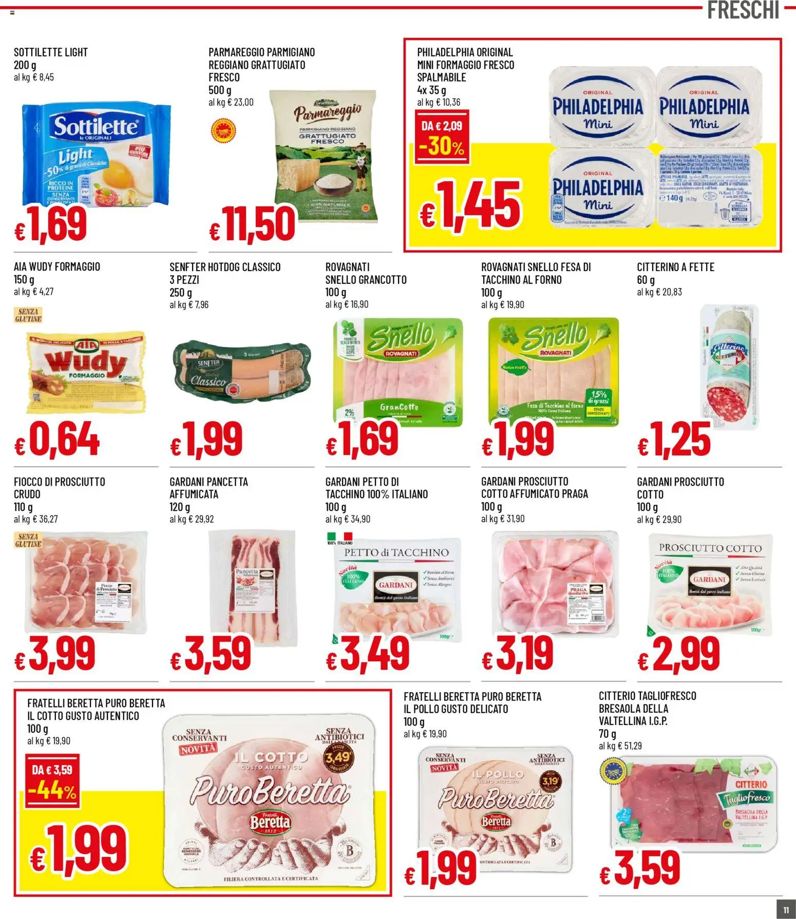 Volantino Galassia del 02.03.2026 | Pagina: 11 | Prodotti: Bresaola, Pancetta, Formaggio, Prosciutto