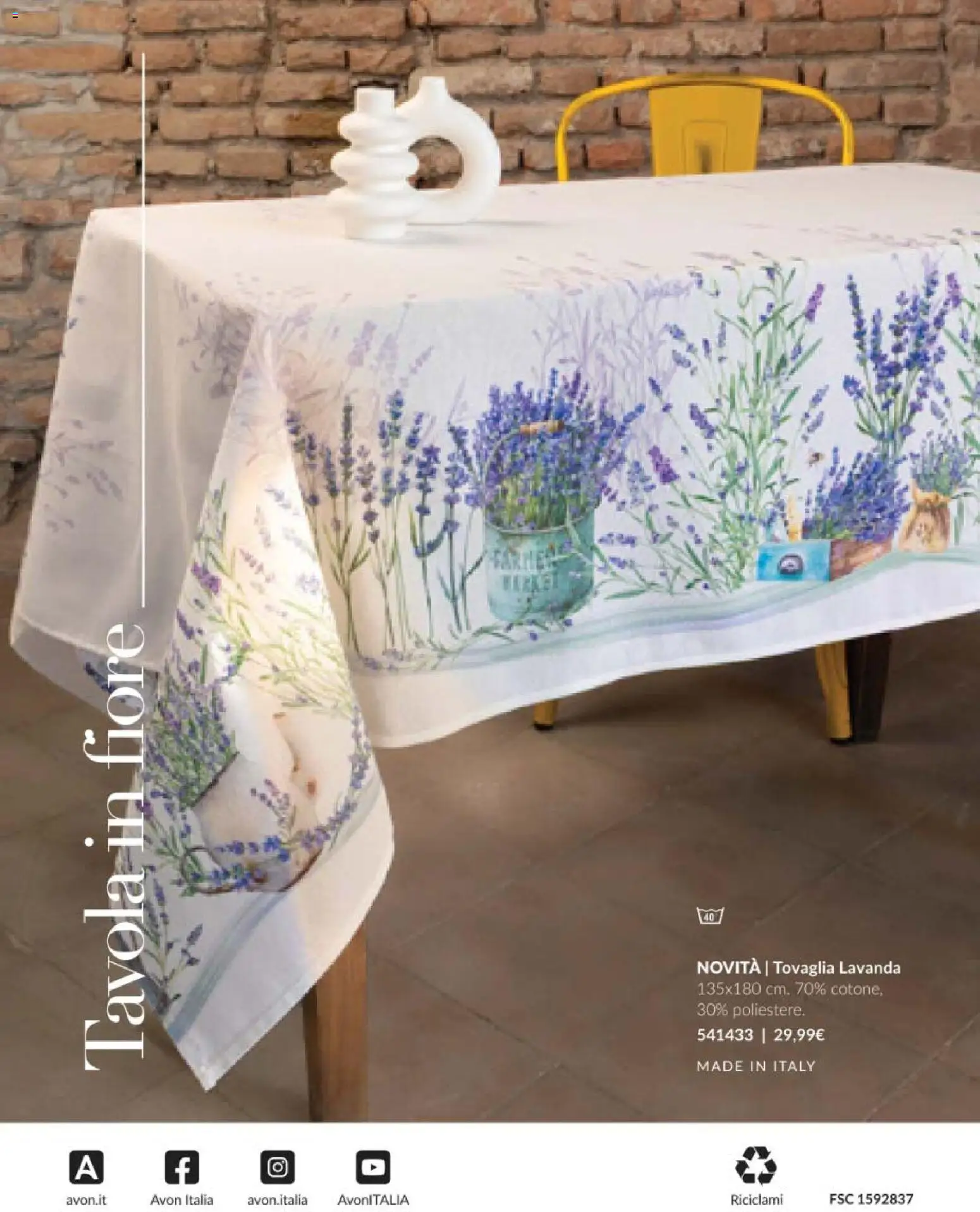 Volantino Avon del 01.04.2026 | Pagina: 28 | Prodotti: Lavanda, Tovaglia