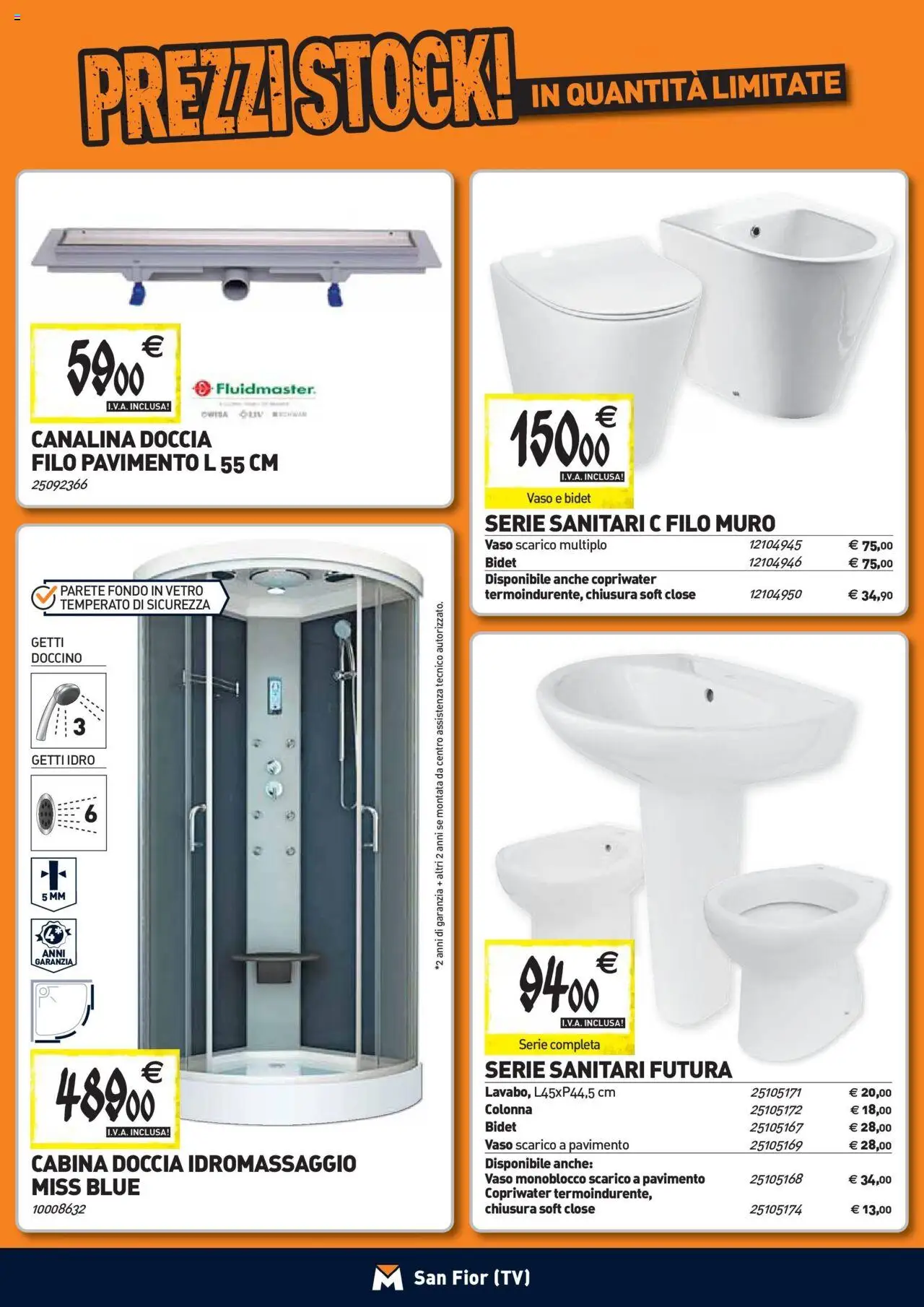 Volantino TECNOMAT del 24.09.2025 | Pagina: 3 | Prodotti: Pavimento, TV, Doccia, Vaso