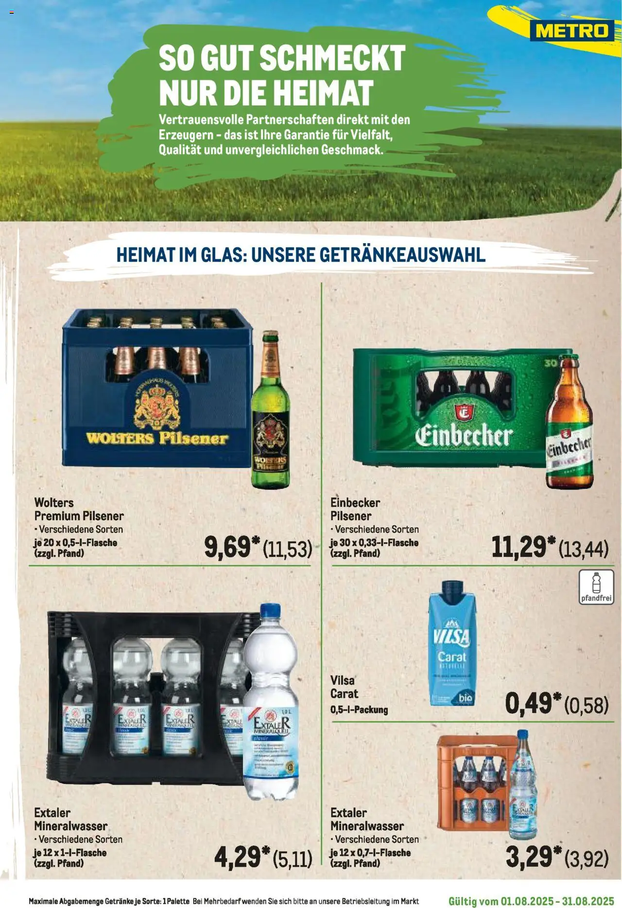 Metro Regionaler Flyer - gültig ab dem 01.08.2025 | Seite: 41 | Produkte: Mineralwasser