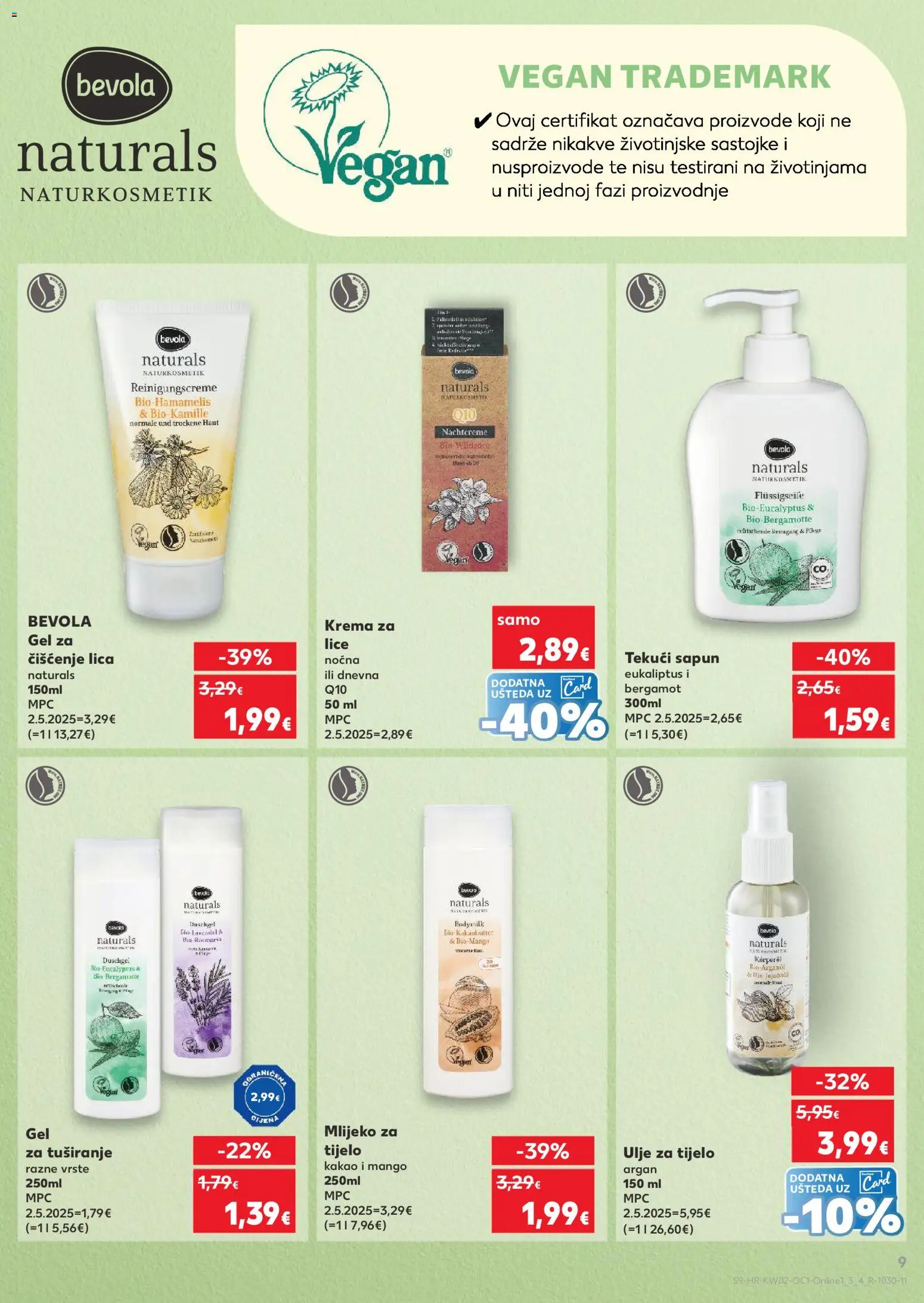 Kaufland katalog | vrijedi od 07.01.2026 | Stranica: 9 | Proizvodi: Krema za lice, Ulje, Sapun, Krema