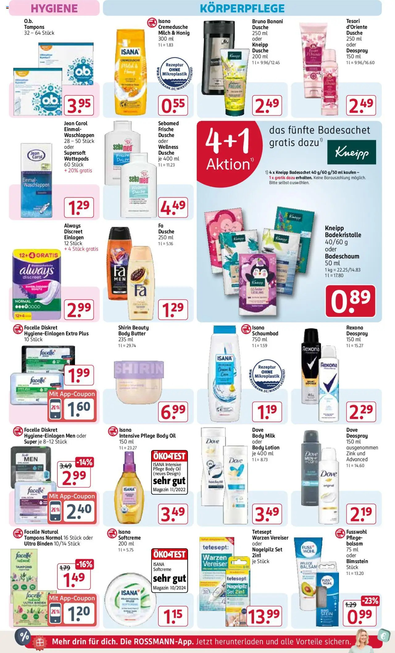 Rossmann Prospekt 	 – gültig ab 29.09.2025 | Seite: 10 | Produkte: Wattepads, Butter, Deospray, Body Milk