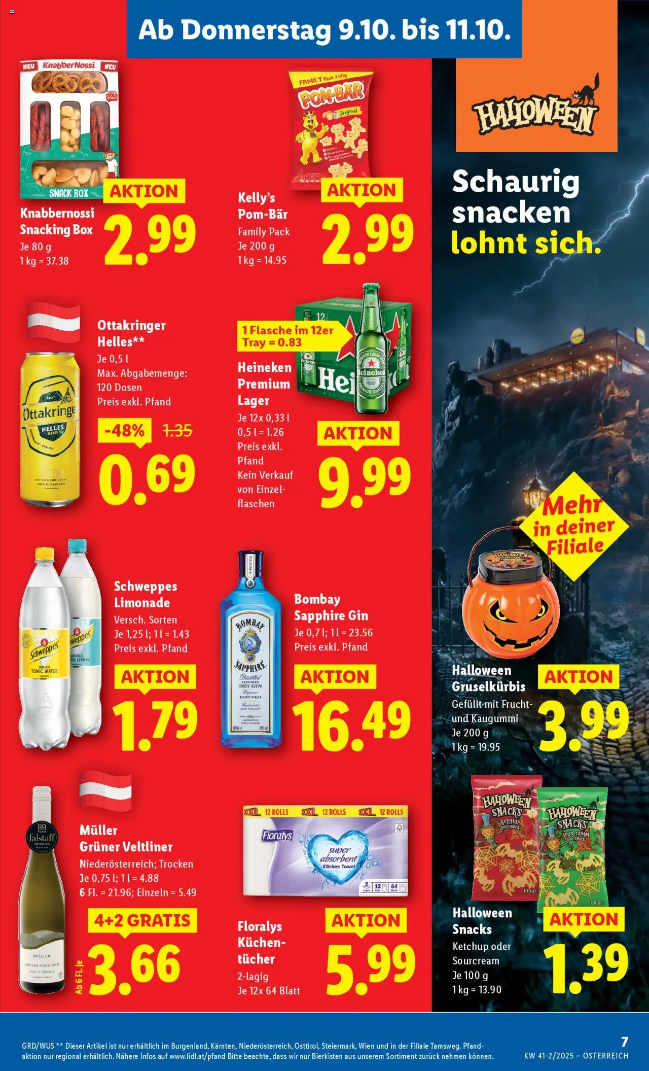 Lidl - Oberpullendorf, Güssing, Oberwart gültig ab 09.10.2025 | Seite: 11 | Produkte: Gin, Ketchup, Box