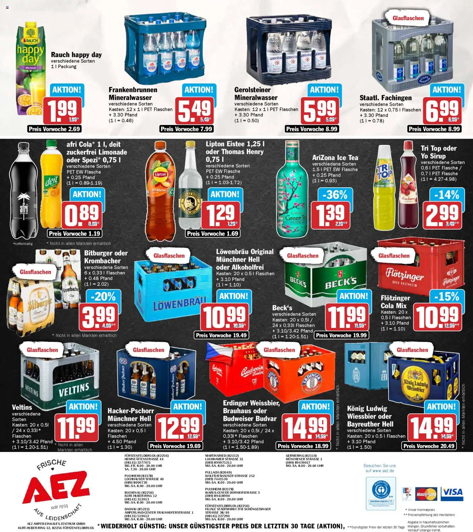 AEZ Prospekt 	 – gültig ab 23.02.2026 | Seite: 16 | Produkte: Top, Weißbier, Limonade, Mineralwasser