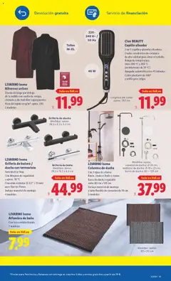 Lidl folleto │ válido desde el 08.09.2025 | Página: 41 | Productos: Cinturón, Barra de ducha, Plancha, Alfombra