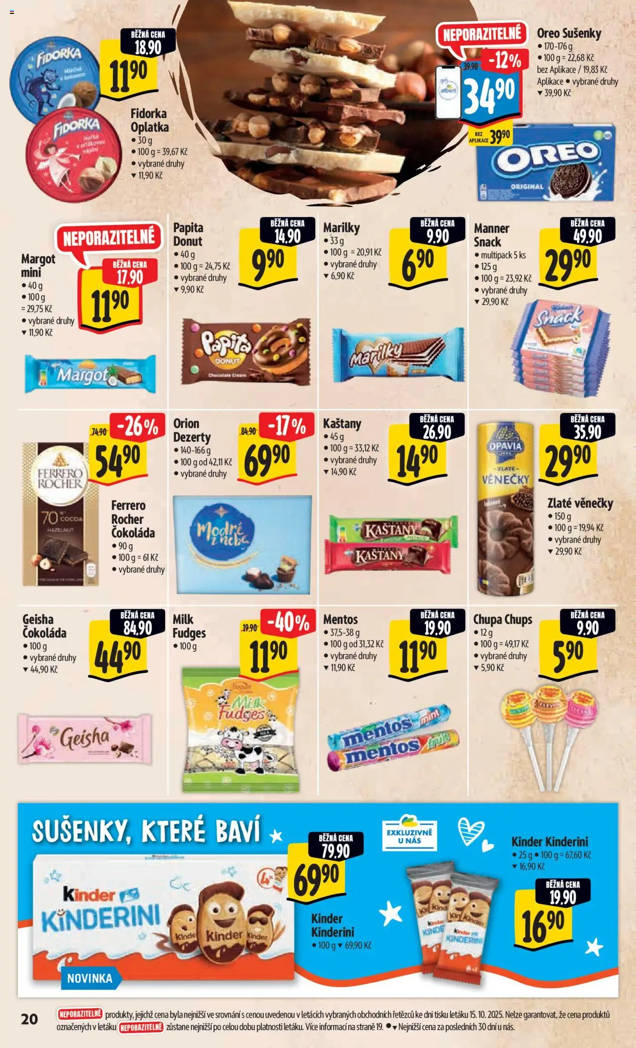 Albert leták - Hypermarket od 22.10.2025 | Strana: 29 | Produkty: Donut, Čokoláda, Oreo, Geisha