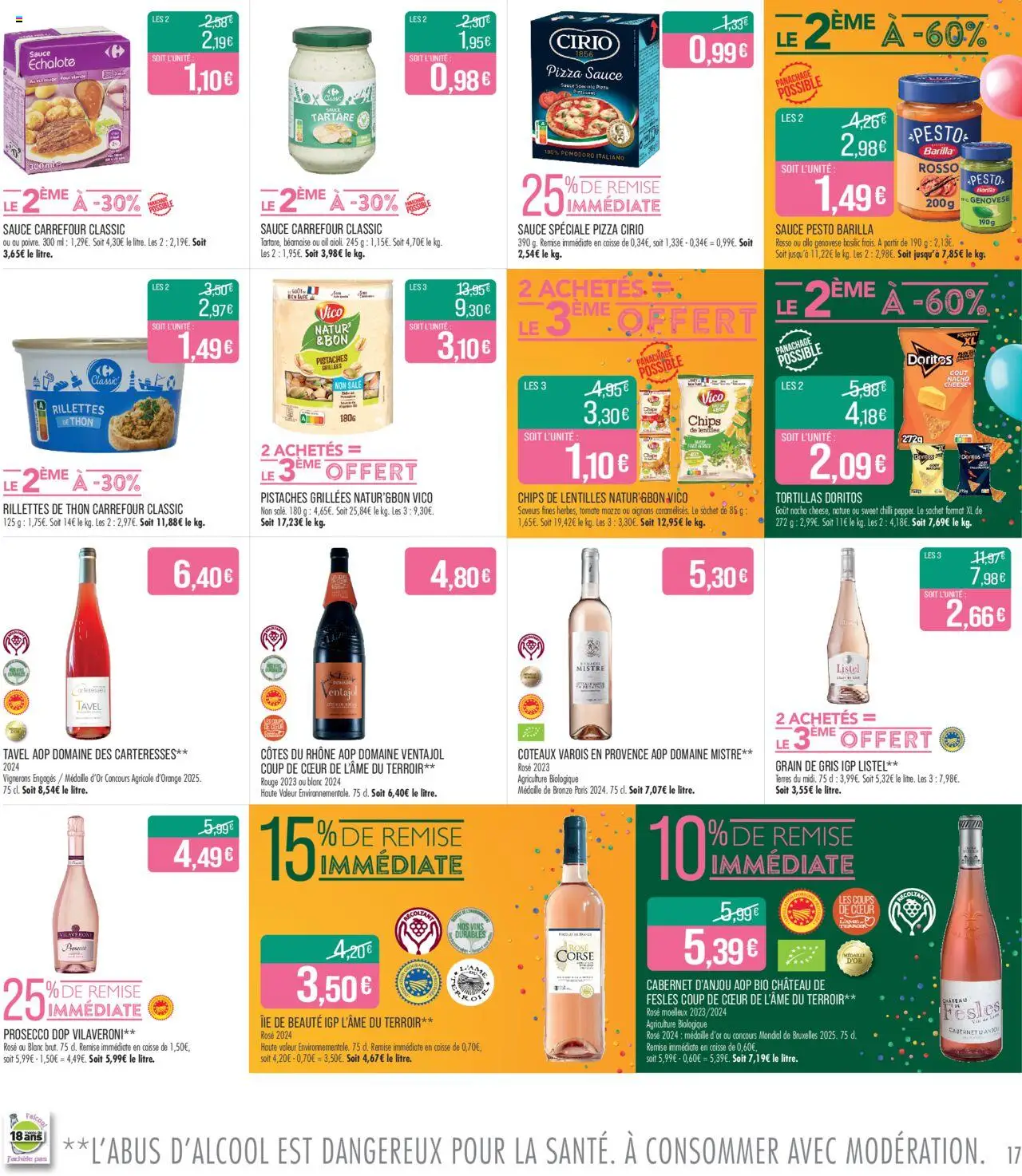  | Page: 17 | Produits: Tortillas, Vin, Oignons, Chips